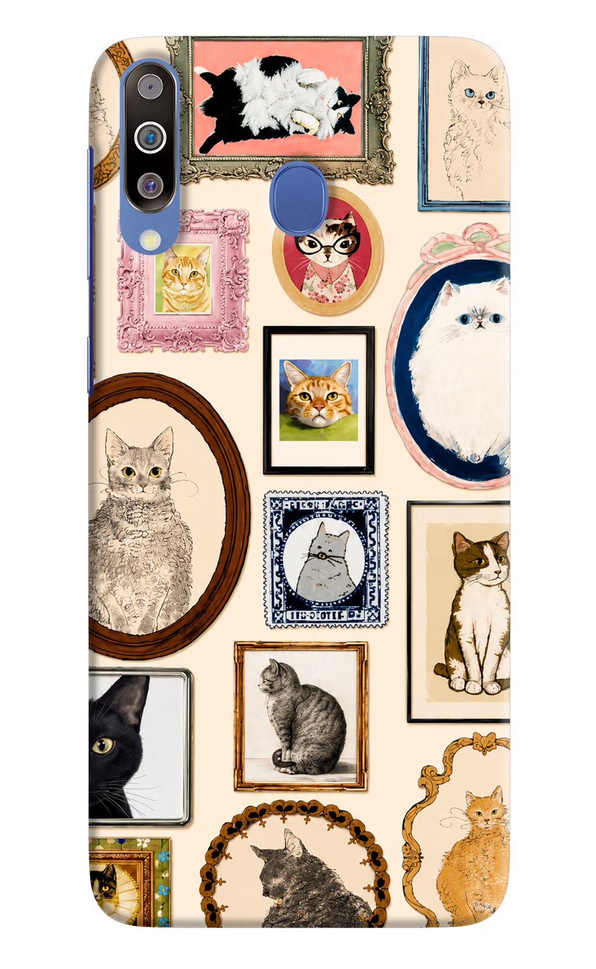 Mirror Cats Samsung M30/A40s Back Cover - Mirror Cats Samsung M30/A40s Back Cover Mirror Cats Samsung M30/A40s Back Cover