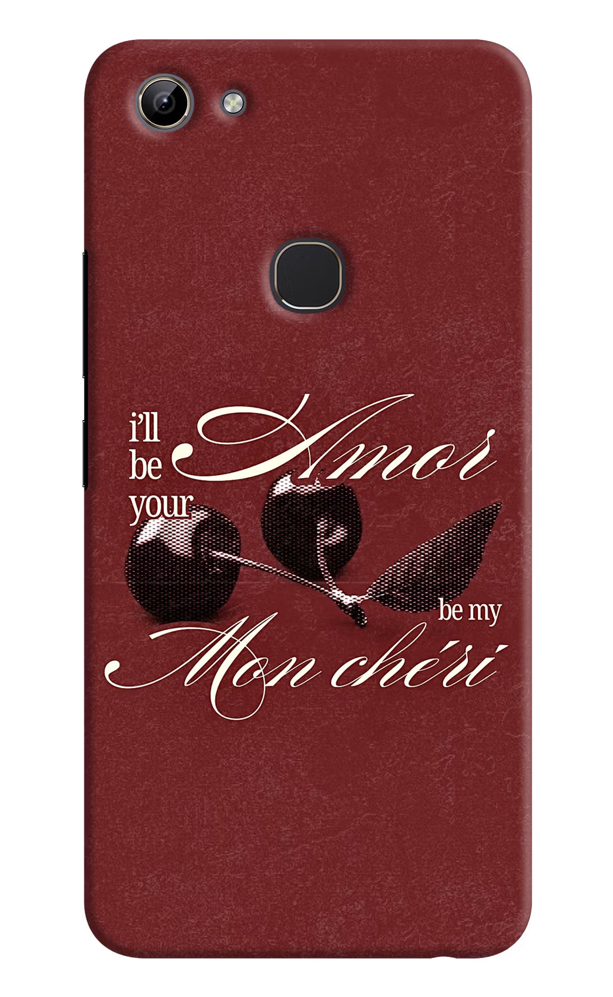 Velvet Cherry Vivo Y81 Back Cover - Velvet Cherry Vivo Y81 Back Cover Velvet Cherry Vivo Y81 Back Cover