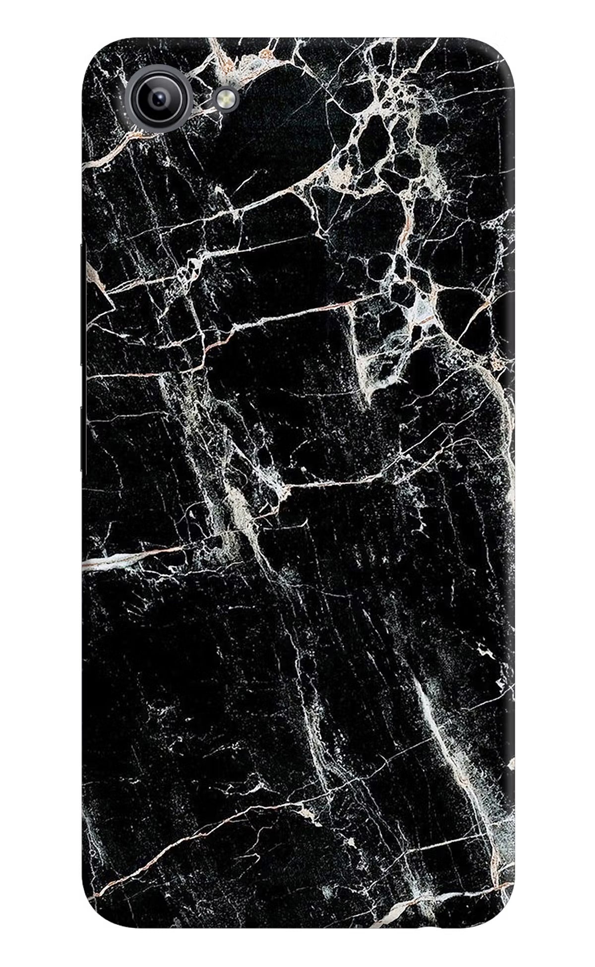 Black Marble Texture Vivo Y81i Back Cover - Black Marble Texture Vivo Y81i Hard Case Back Cover by Casekaro Black Marble Texture Vivo Y81i Hard Case Back Cover by Casekaro