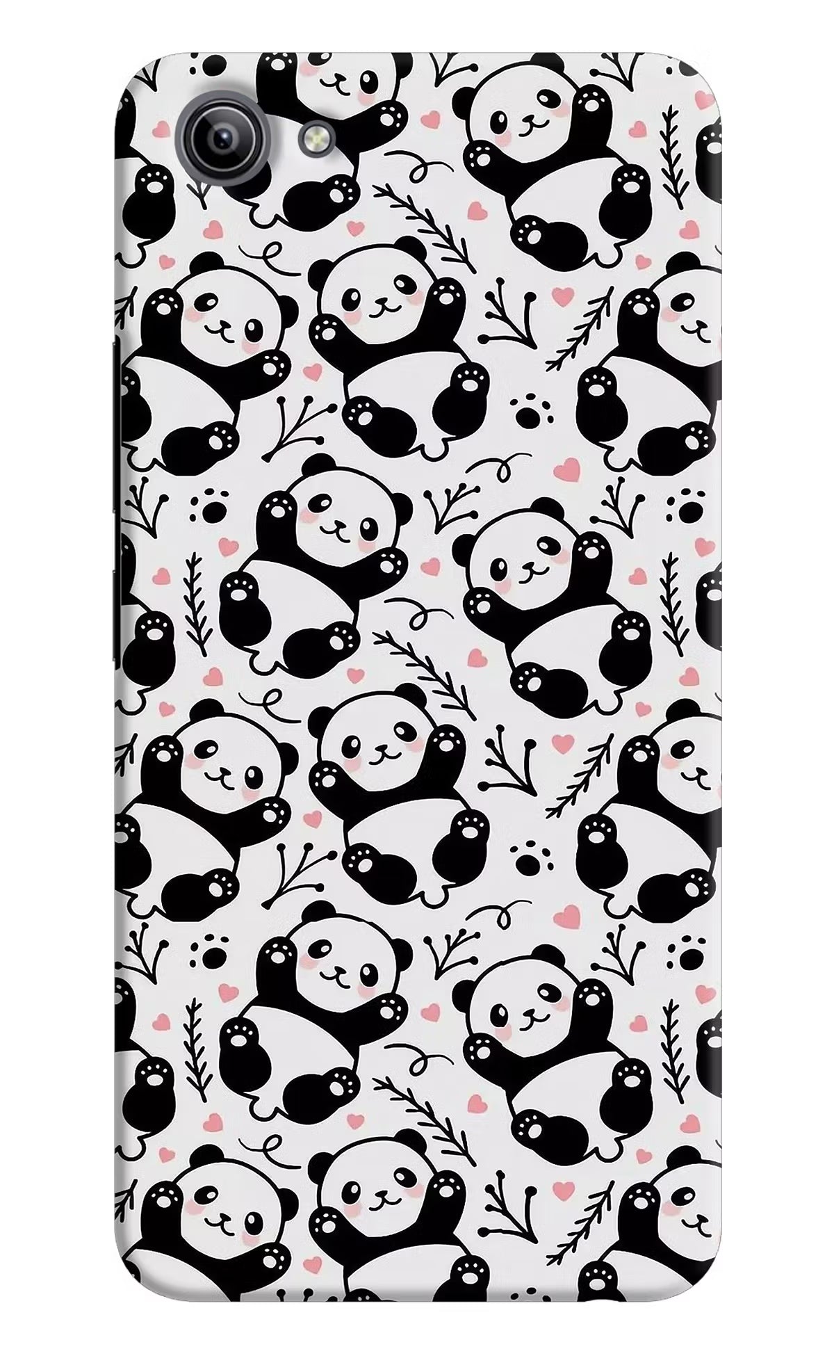 Cute Panda Vivo Y81i Back Cover - Cute Panda Vivo Y81i Hard Case Back Cover by Casekaro Cute Panda Vivo Y81i Hard Case Back Cover by Casekaro