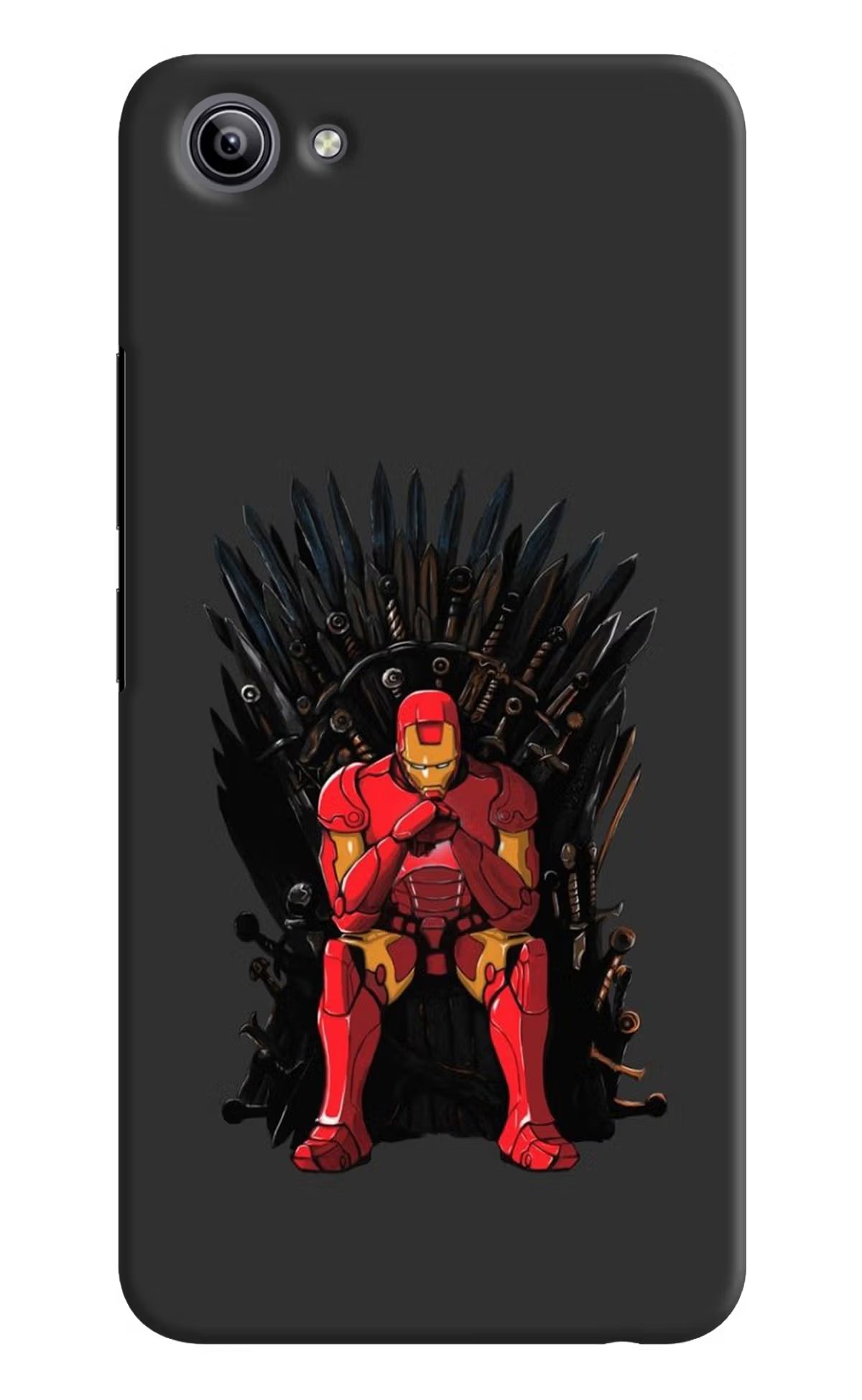 Ironman Throne Vivo Y81i Back Cover - Ironman Throne Vivo Y81i Hard Case Back Cover by Casekaro Ironman Throne Vivo Y81i Hard Case Back Cover by Casekaro