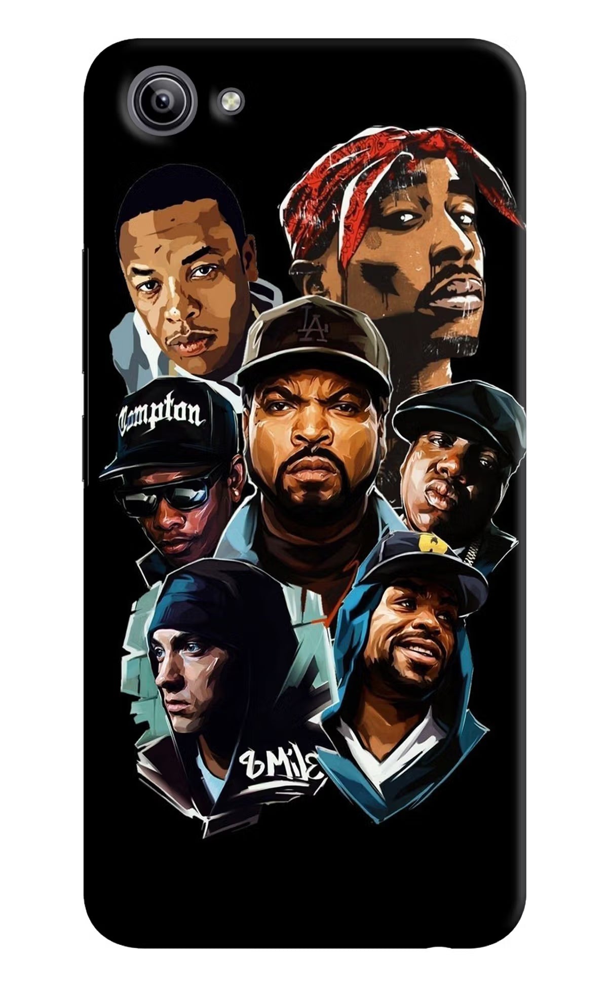 Rappers Vivo Y81i Back Cover - Rappers Vivo Y81i Hard Case Back Cover by Casekaro Rappers Vivo Y81i Hard Case Back Cover by Casekaro