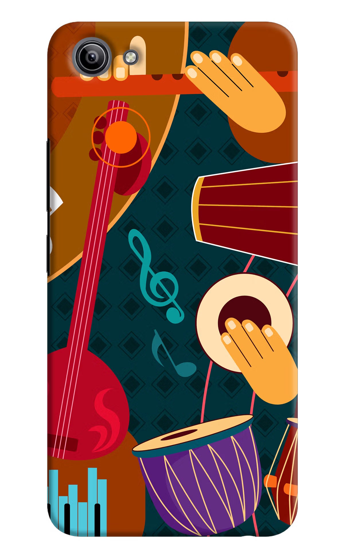 Music Instrument Vivo Y81i Back Cover - Music Instrument Vivo Y81i Hard Case Back Cover by Casekaro Music Instrument Vivo Y81i Hard Case Back Cover by Casekaro