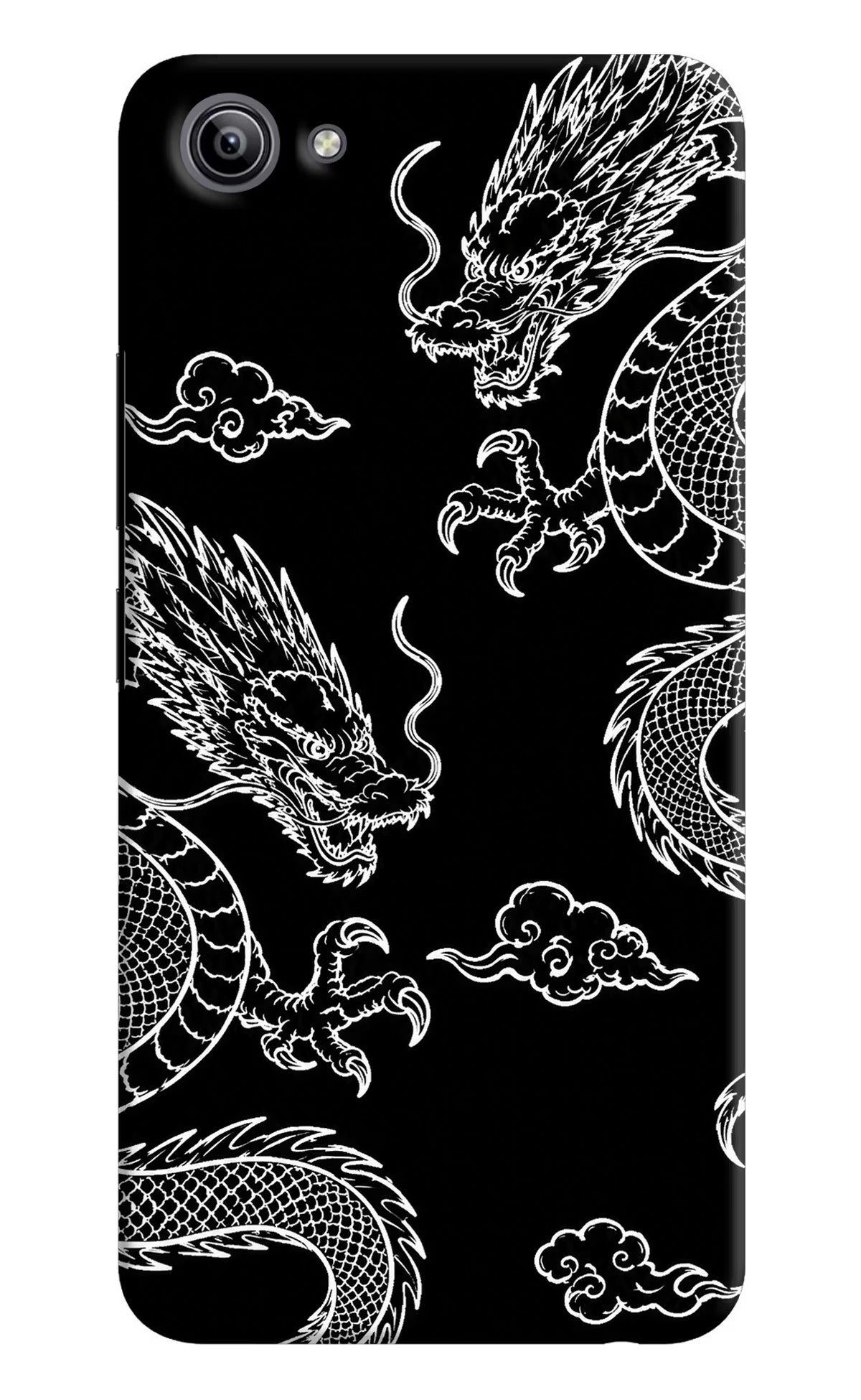 Twin Dragons Vivo Y81i Back Cover - Twin Dragons Vivo Y81i Hard Case Back Cover by Casekaro Twin Dragons Vivo Y81i Hard Case Back Cover by Casekaro