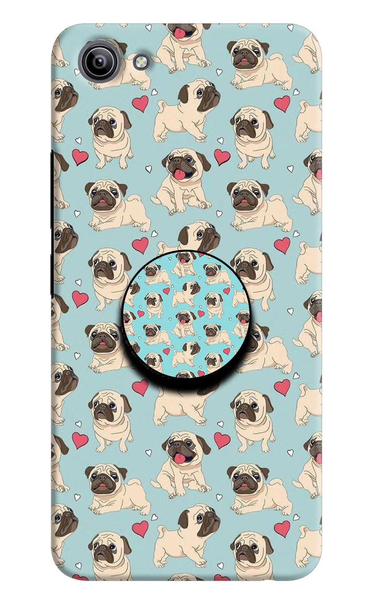 Pug Dog Vivo Y81i Pop Case - Pug Dog Vivo Y81i Pop Case by Casekaro Pug Dog Vivo Y81i Pop Case by Casekaro