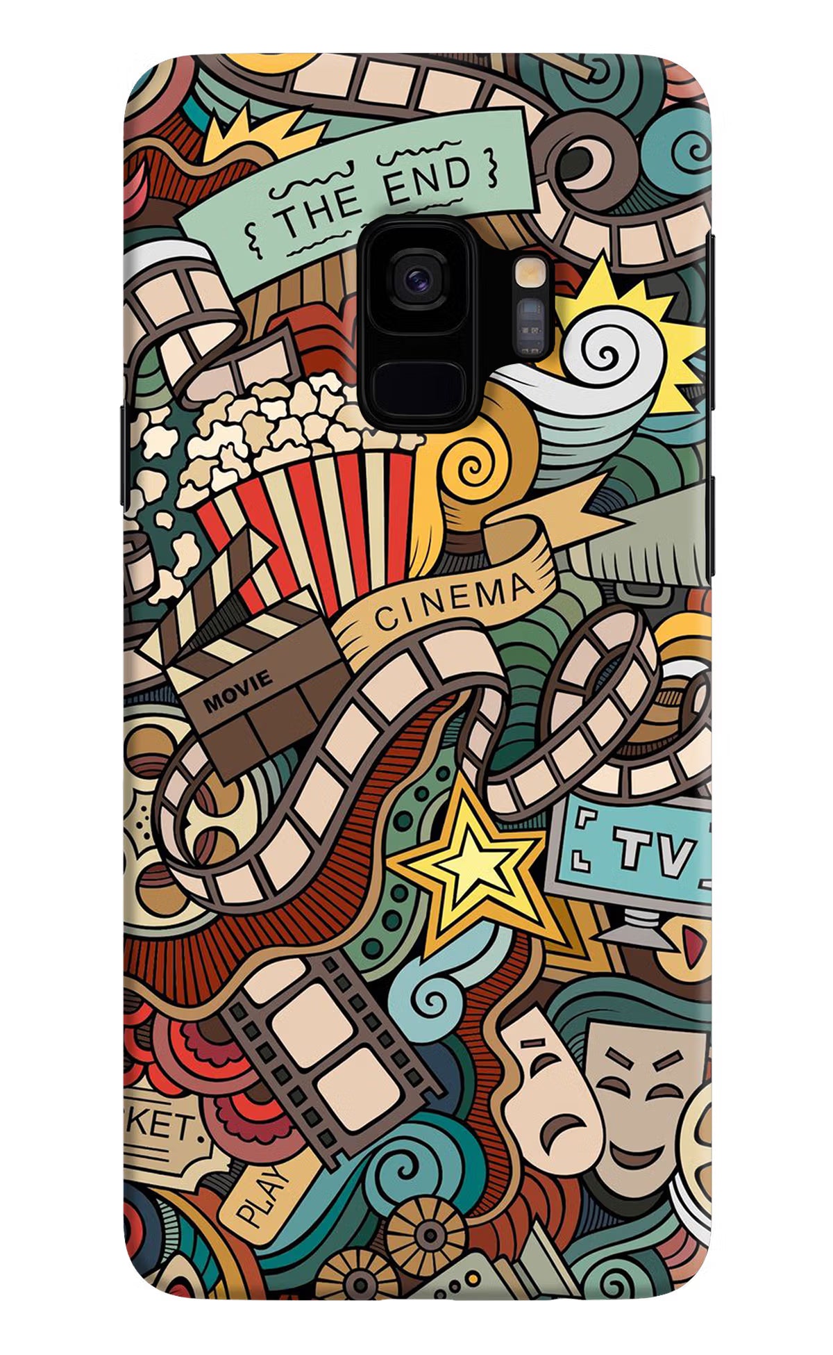 Cinema Abstract Samsung S9 Back Cover - Cinema Abstract Samsung S9 Hard Case Back Cover by Casekaro Cinema Abstract Samsung S9 Hard Case Back Cover by Casekaro