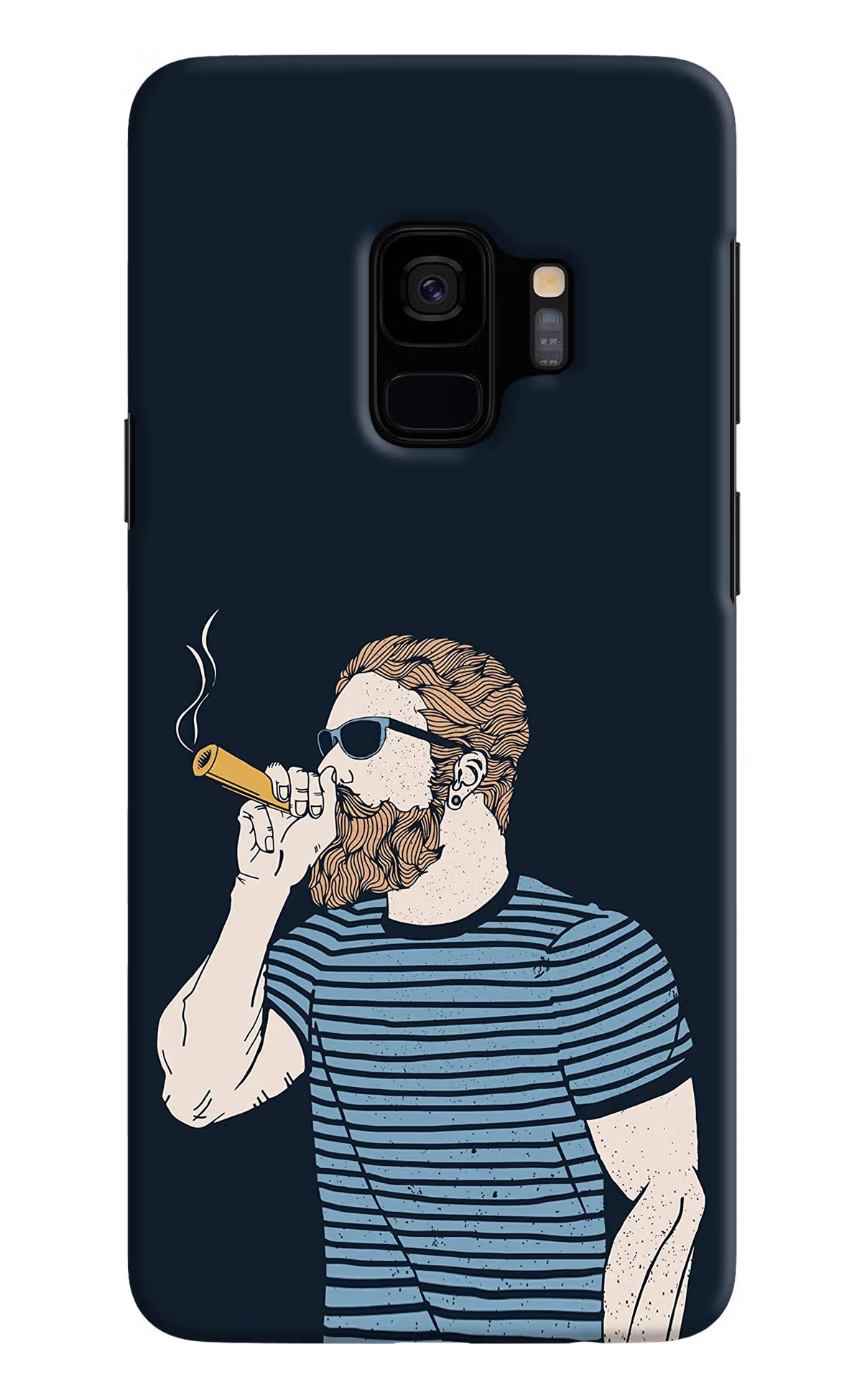 Smoking Samsung S9 Back Cover - Smoking Samsung S9 Hard Case Back Cover by Casekaro Smoking Samsung S9 Hard Case Back Cover by Casekaro