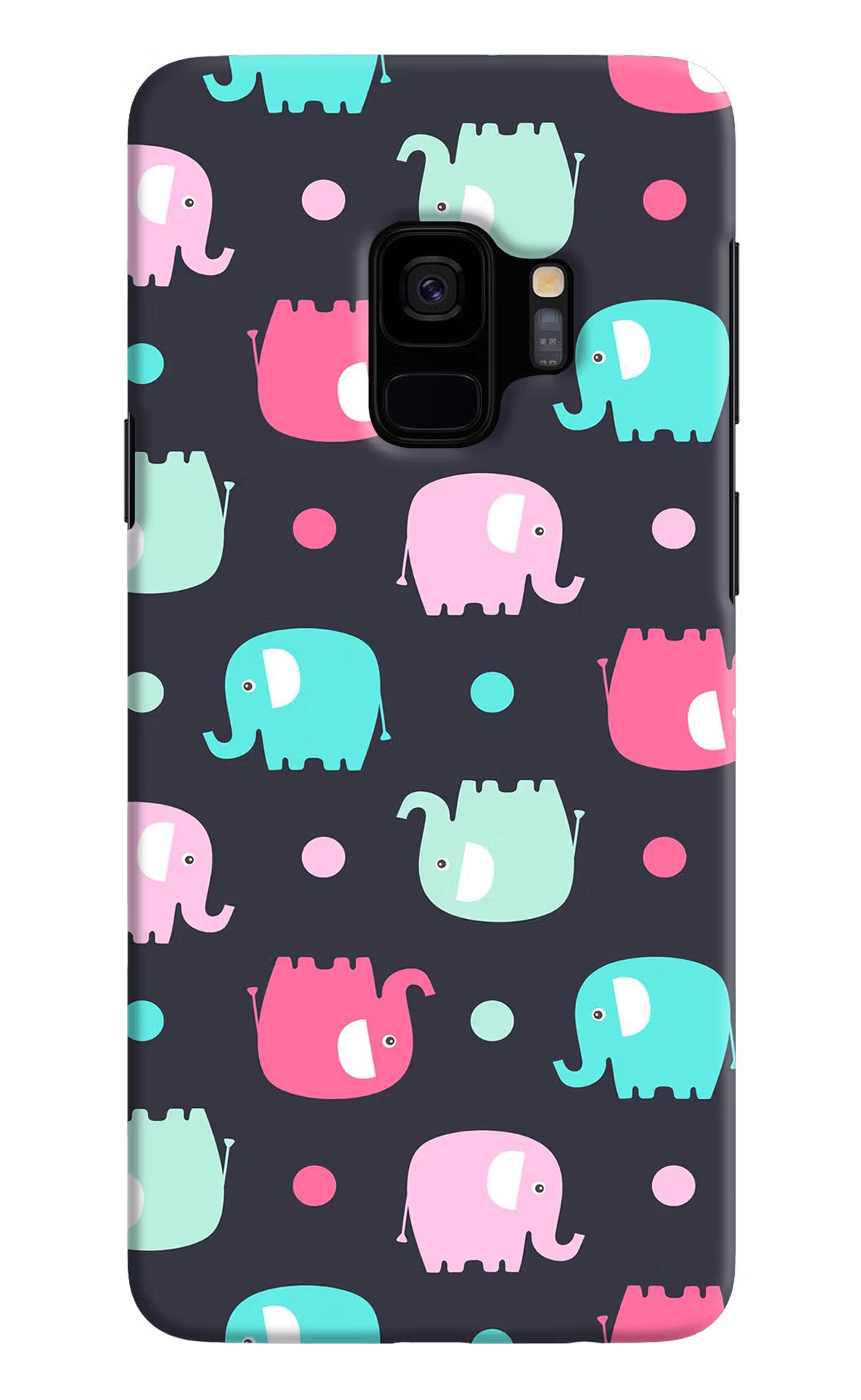 Elephants Samsung S9 Back Cover - Elephants Samsung S9 Hard Case Back Cover by Casekaro Elephants Samsung S9 Hard Case Back Cover by Casekaro