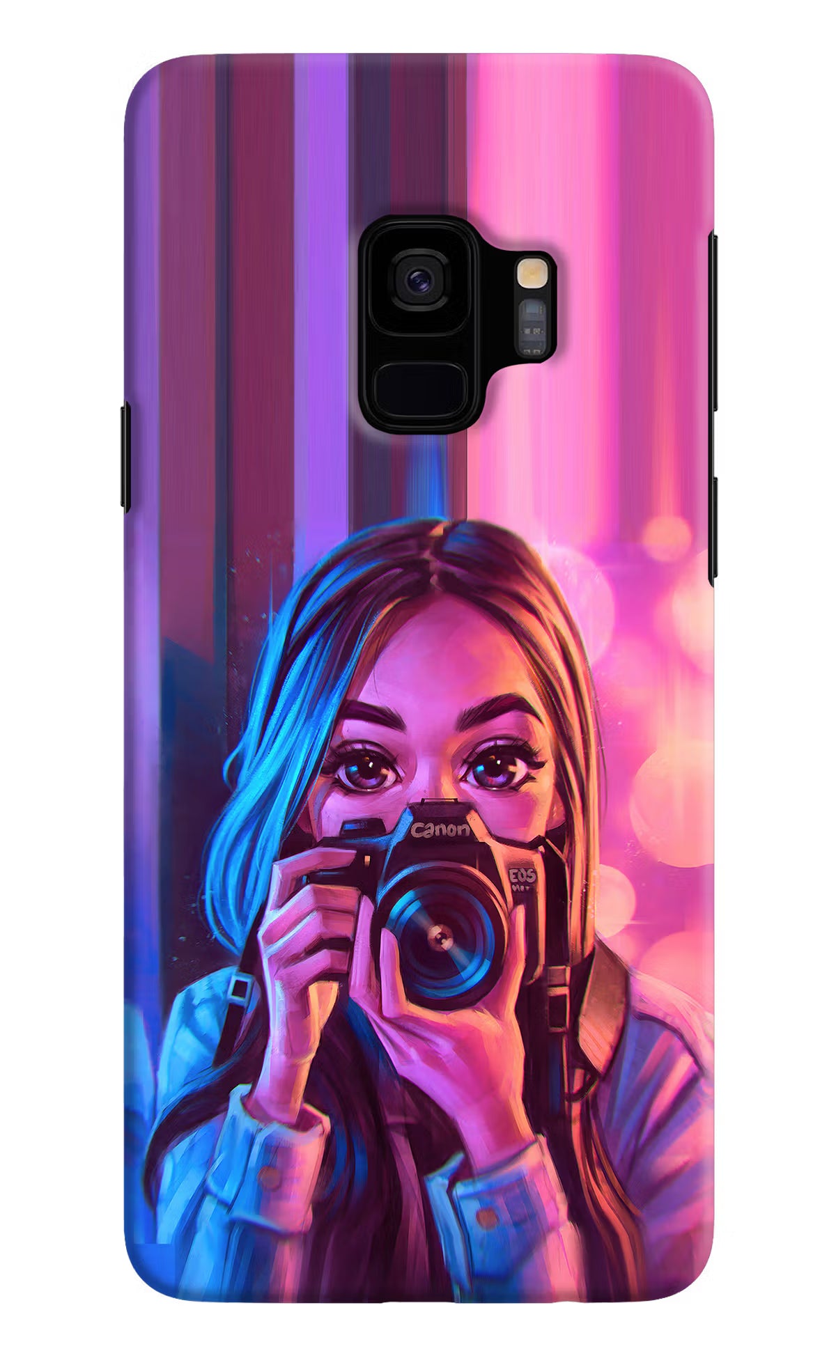 Girl Photographer Samsung S9 Back Cover - Girl Photographer Samsung S9 Hard Case Back Cover by Casekaro Girl Photographer Samsung S9 Hard Case Back Cover by Casekaro