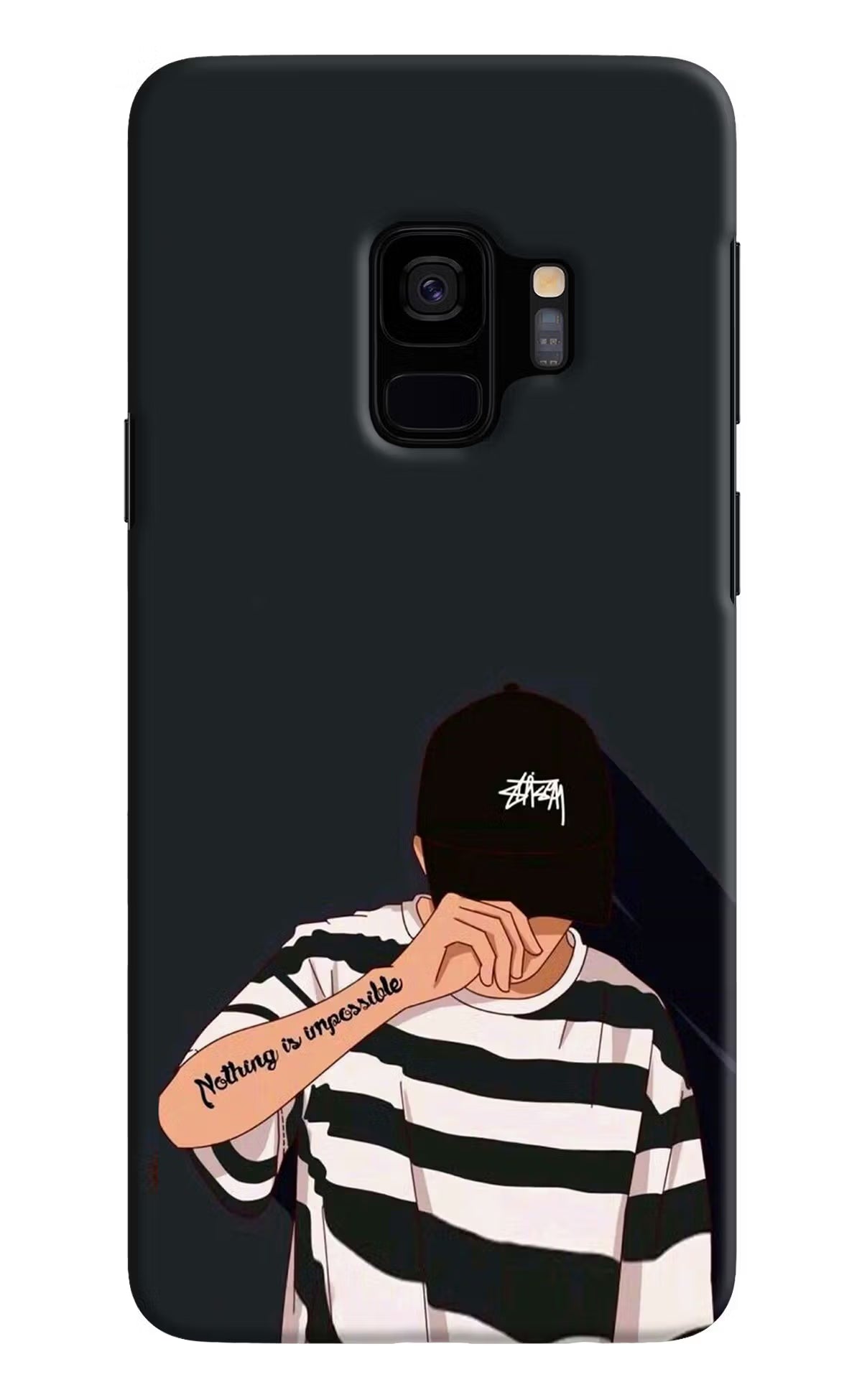 Aesthetic Boy Samsung S9 Back Cover - Aesthetic Boy Samsung S9 Hard Case Back Cover by Casekaro Aesthetic Boy Samsung S9 Hard Case Back Cover by Casekaro