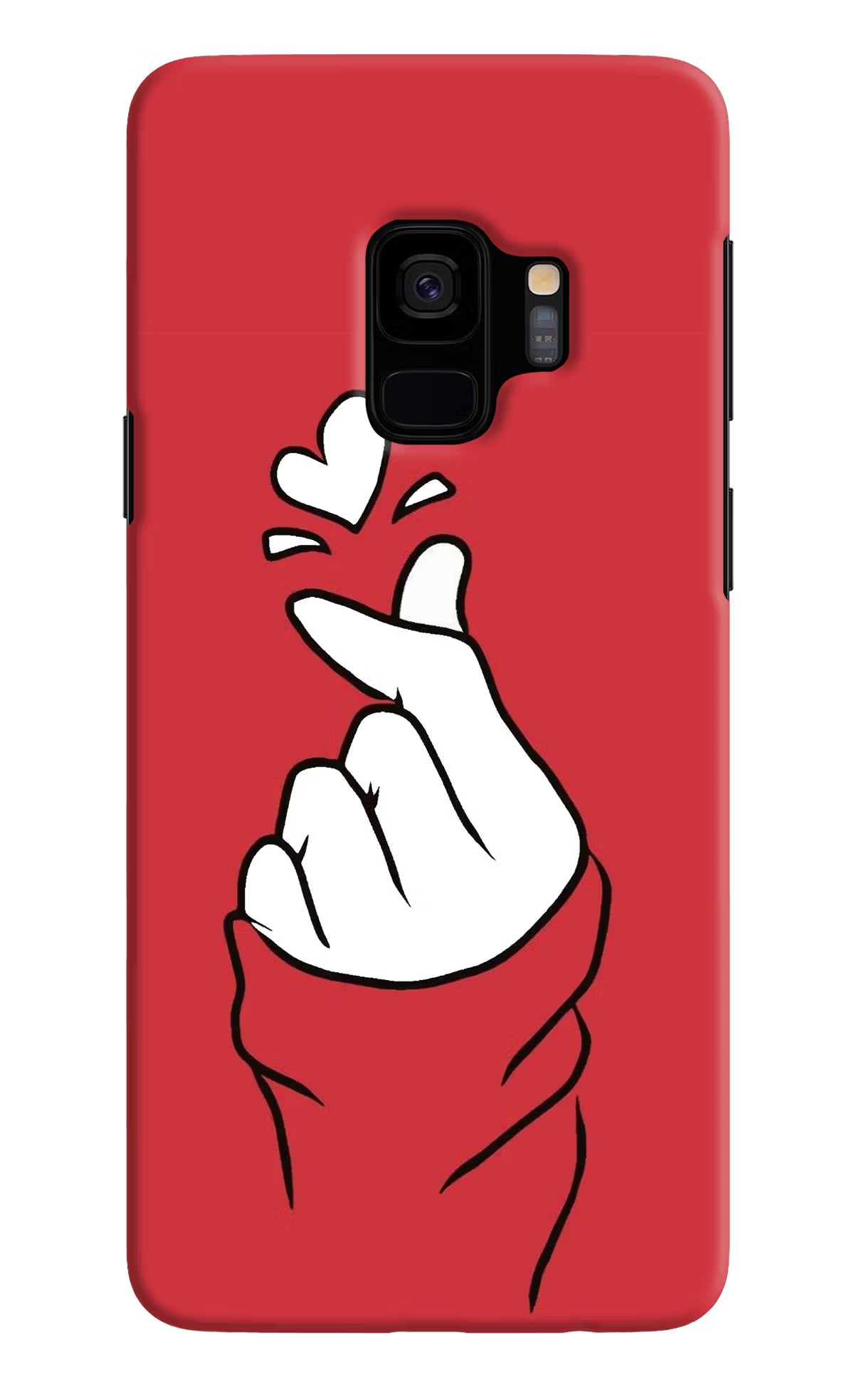 Korean Love Sign Samsung S9 Back Cover - Korean Love Sign Samsung S9 Hard Case Back Cover by Casekaro Korean Love Sign Samsung S9 Hard Case Back Cover by Casekaro