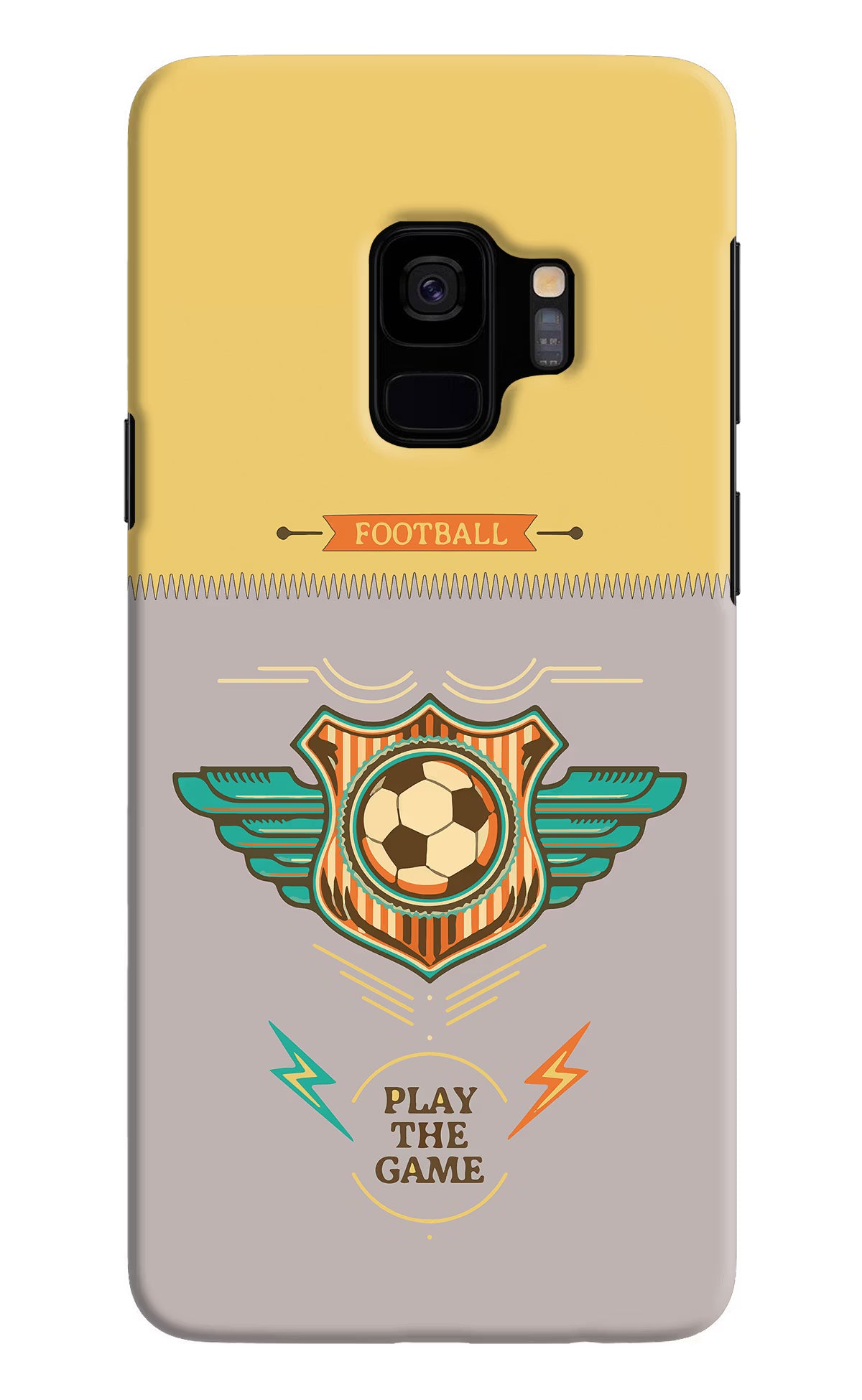 Football Samsung S9 Back Cover - Football Samsung S9 Hard Case Back Cover by Casekaro Football Samsung S9 Hard Case Back Cover by Casekaro