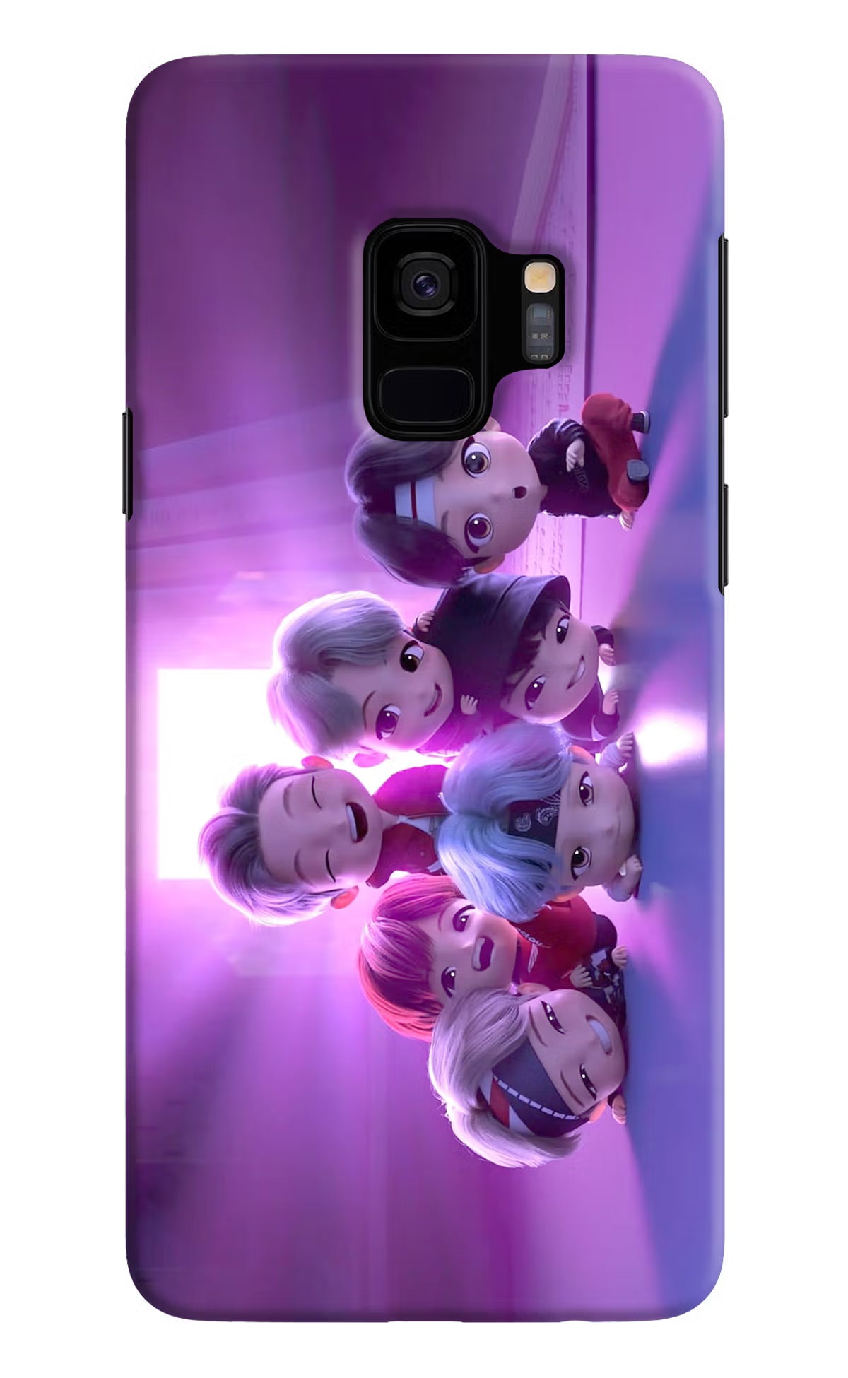 BTS Chibi Samsung S9 Back Cover - BTS Chibi Samsung S9 Hard Case Back Cover by Casekaro BTS Chibi Samsung S9 Hard Case Back Cover by Casekaro