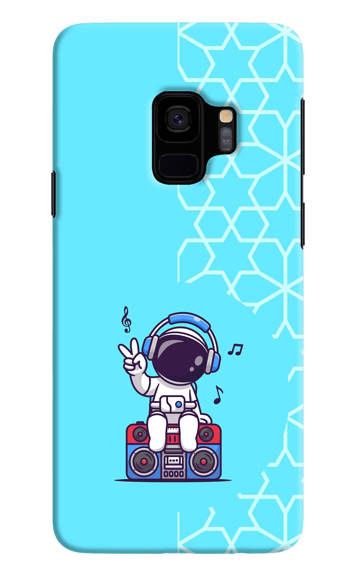 Cute Astronaut Chilling Samsung S9 Back Cover - Cute Astronaut Chilling Samsung S9 Hard Case Back Cover by Casekaro Cute Astronaut Chilling Samsung S9 Hard Case Back Cover by Casekaro