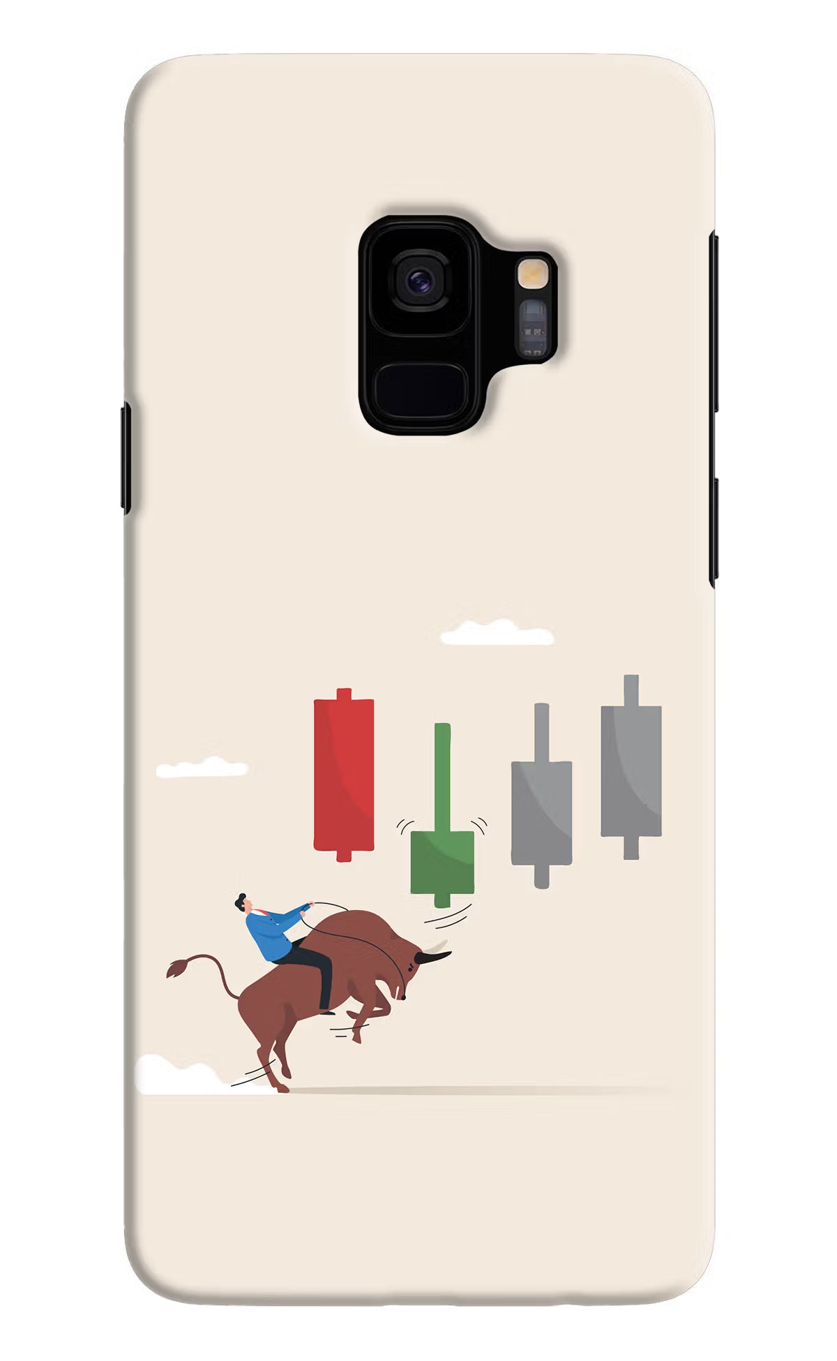 Bull Trading Momentum Samsung S9 Back Cover - Bull Trading Momentum Samsung S9 Hard Case Back Cover by Casekaro Bull Trading Momentum Samsung S9 Hard Case Back Cover by Casekaro