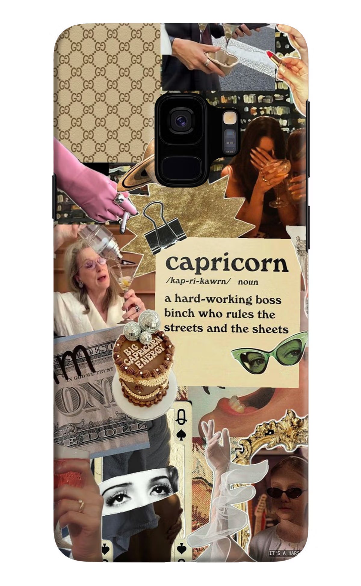 Capricorn Zodiac Samsung S9 Back Cover - Capricorn Zodiac Samsung S9 Hard Case Back Cover by Casekaro Capricorn Zodiac Samsung S9 Hard Case Back Cover by Casekaro