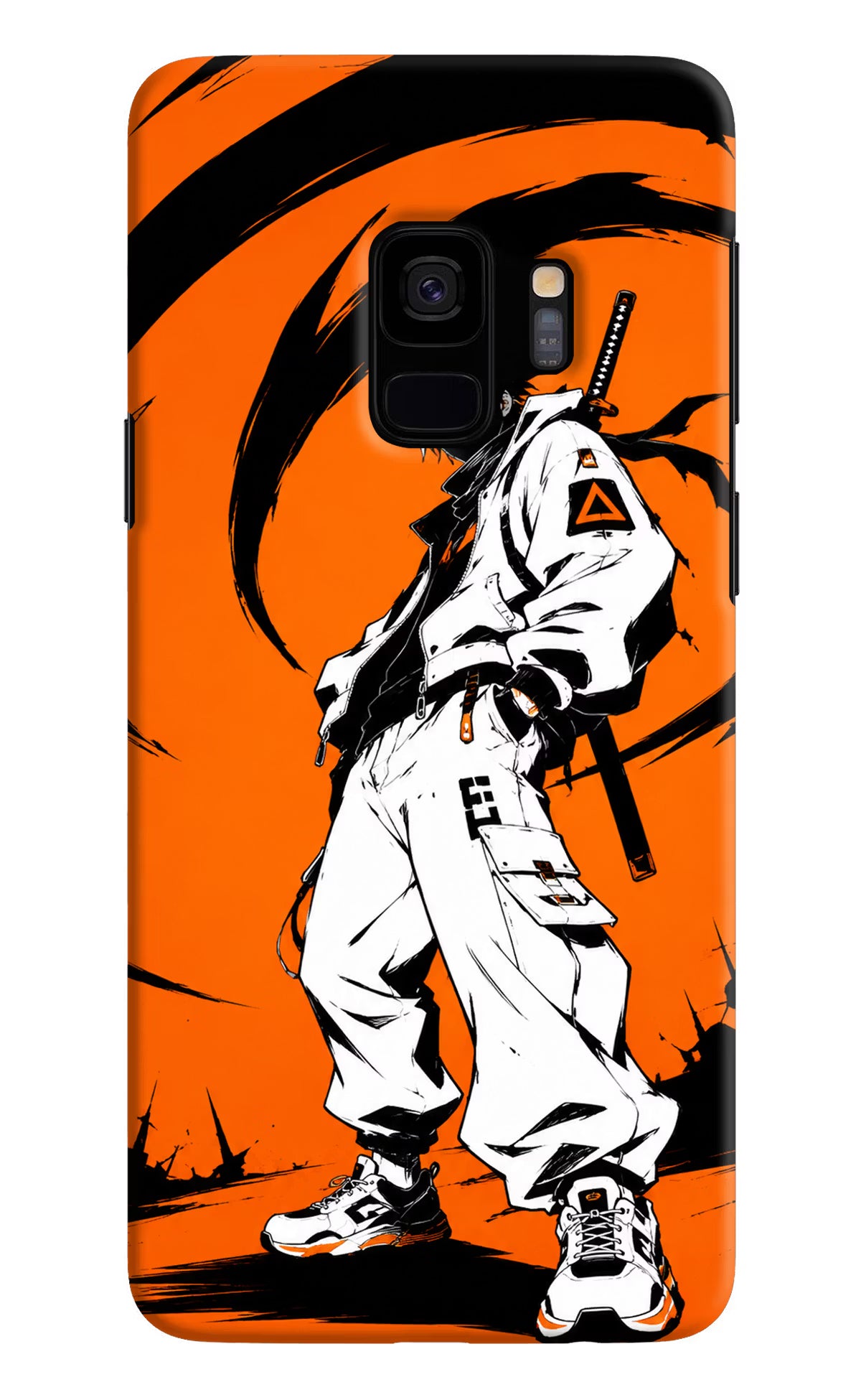 Street Samurai Samsung S9 Back Cover - Street Samurai Samsung S9 Hard Case Back Cover by Casekaro Street Samurai Samsung S9 Hard Case Back Cover by Casekaro
