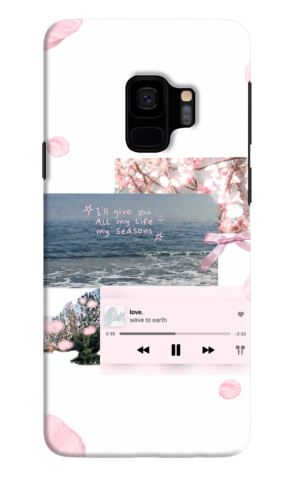 Wave to earth Samsung S9 Back Cover - Wave to earth Samsung S9 Back Cover Wave to earth Samsung S9 Back Cover