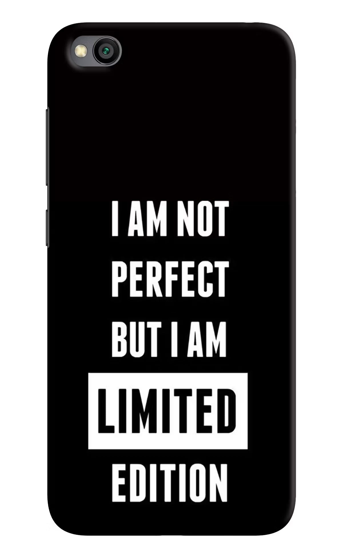 I Am Not Perfect But I Am Limited Edition Redmi Go Back Cover - I Am Not Perfect But I Am Limited Edition Redmi Go Hard Case Back Cover by Casekaro I Am Not Perfect But I Am Limited Edition Redmi Go Hard Case Back Cover by Casekaro