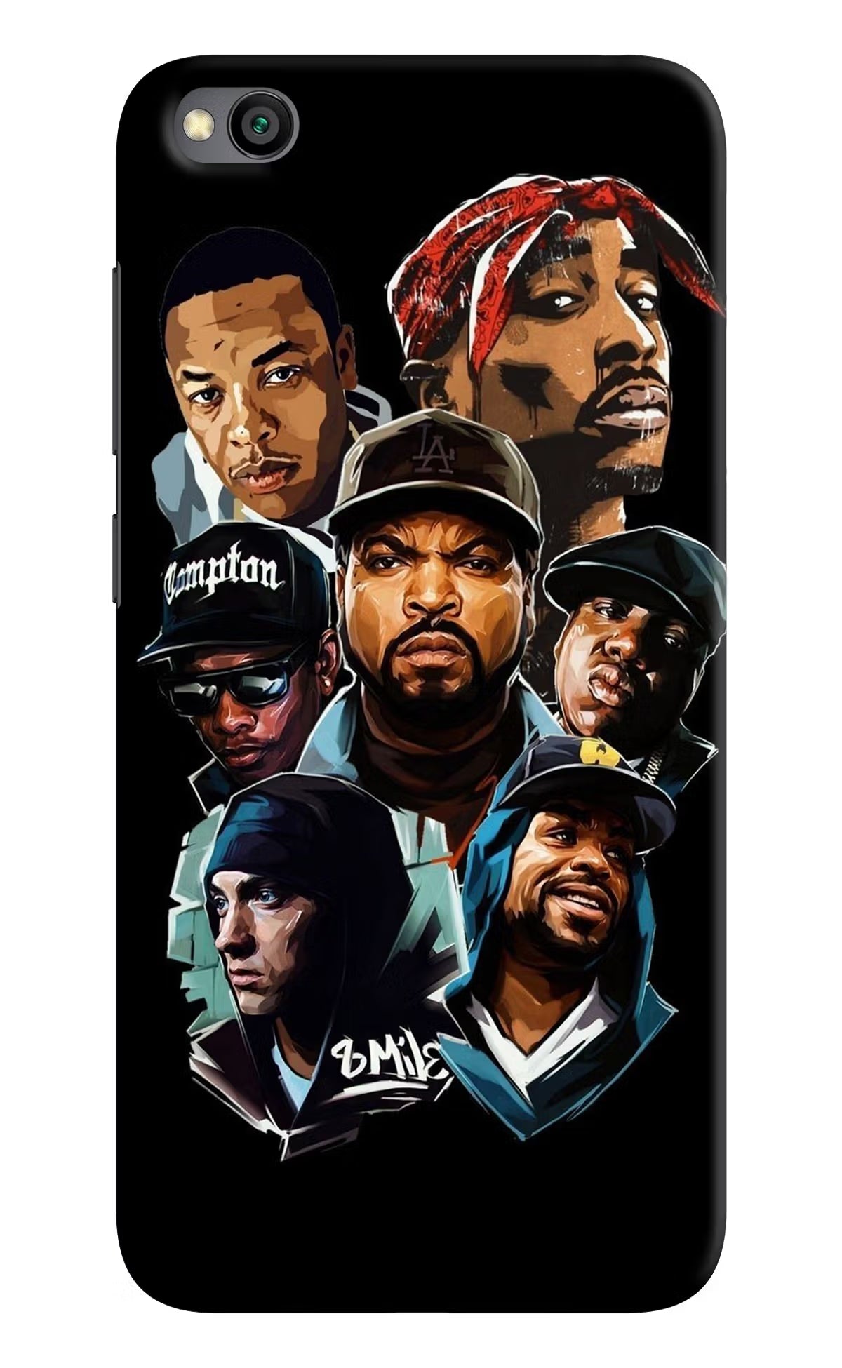 Rappers Redmi Go Back Cover - Rappers Redmi Go Hard Case Back Cover by Casekaro Rappers Redmi Go Hard Case Back Cover by Casekaro