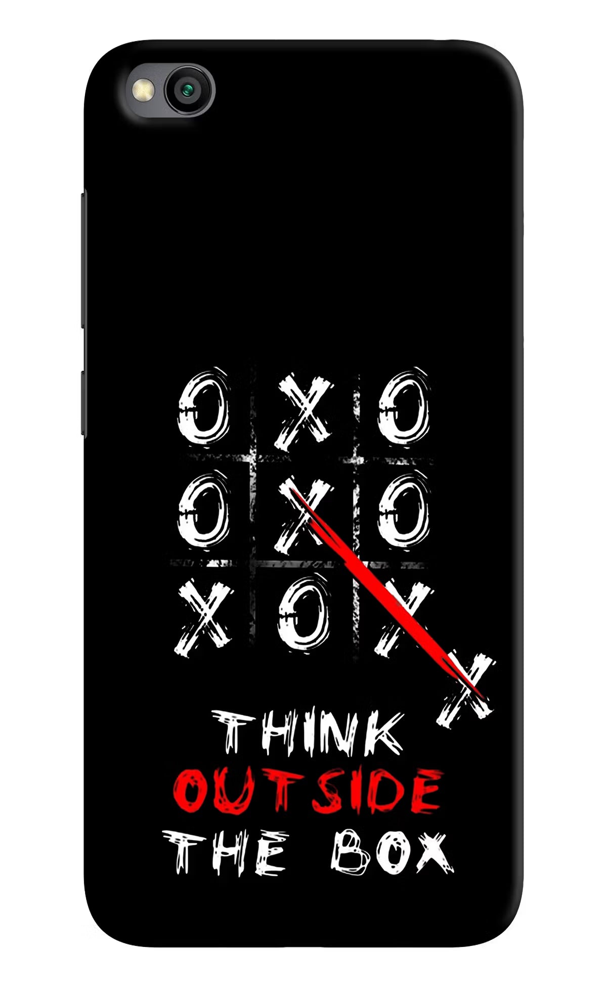 Think out of the BOX Redmi Go Back Cover - Think out of the BOX Redmi Go Hard Case Back Cover by Casekaro Think out of the BOX Redmi Go Hard Case Back Cover by Casekaro
