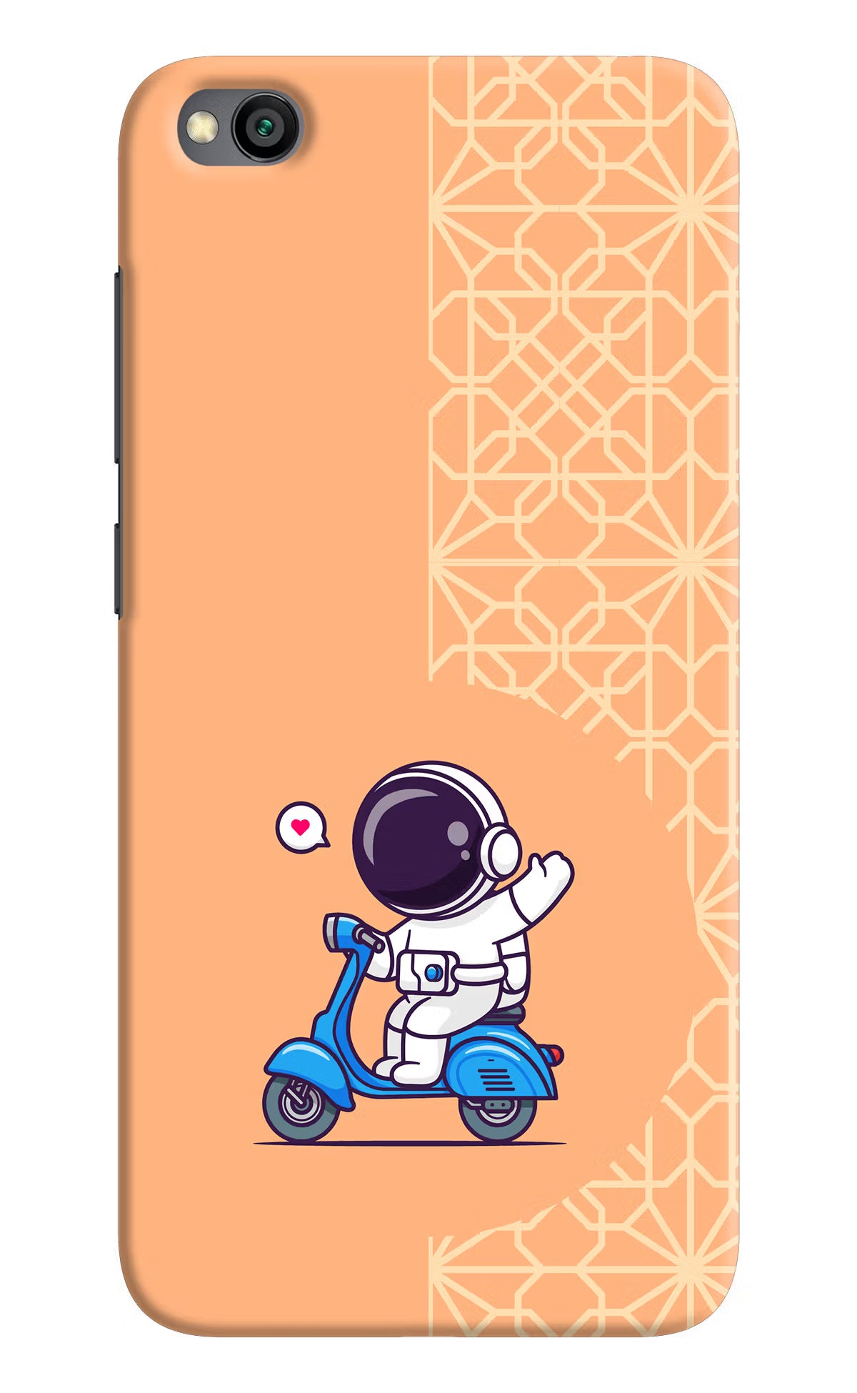 Cute Astronaut Riding Redmi Go Back Cover - Cute Astronaut Riding Redmi Go Hard Case Back Cover by Casekaro Cute Astronaut Riding Redmi Go Hard Case Back Cover by Casekaro