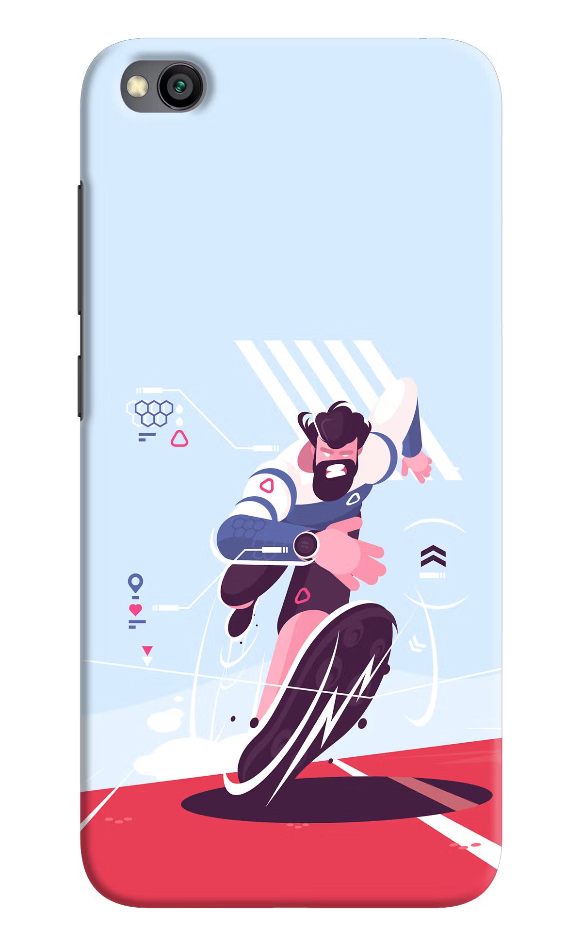 Run Pro Redmi Go Back Cover - Run Pro Redmi Go Hard Case Back Cover by Casekaro Run Pro Redmi Go Hard Case Back Cover by Casekaro