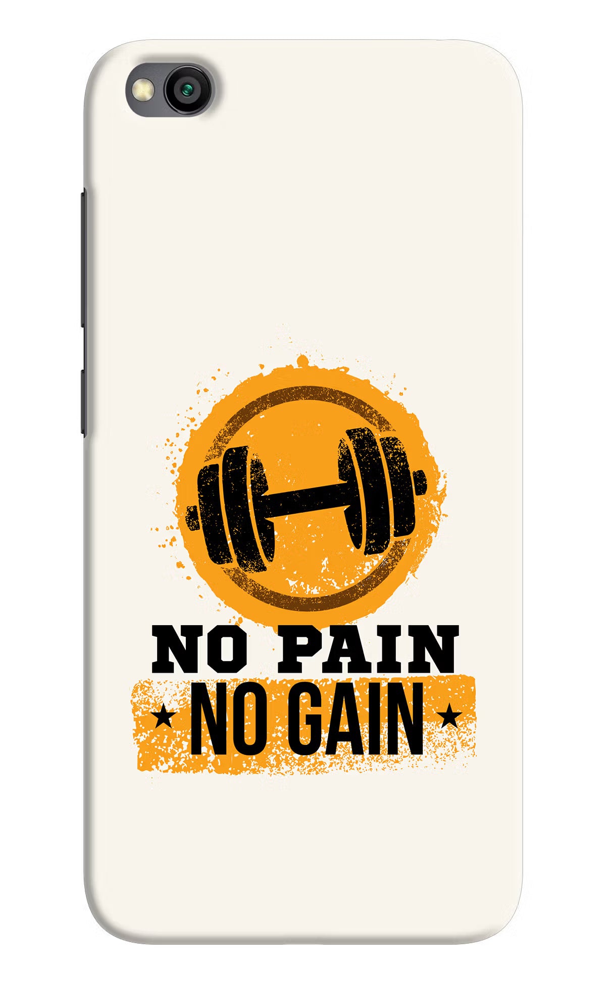No Pain No Gain Redmi Go Back Cover - No Pain No Gain Redmi Go Hard Case Back Cover by Casekaro No Pain No Gain Redmi Go Hard Case Back Cover by Casekaro