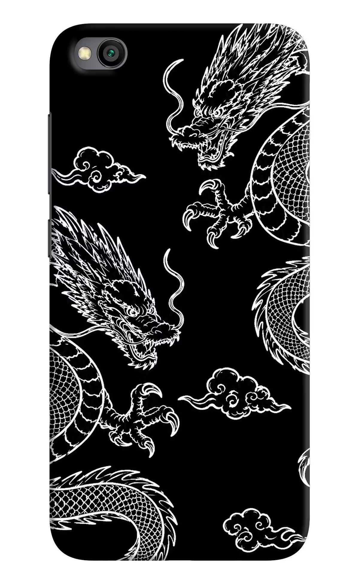 Twin Dragons Redmi Go Back Cover - Twin Dragons Redmi Go Hard Case Back Cover by Casekaro Twin Dragons Redmi Go Hard Case Back Cover by Casekaro