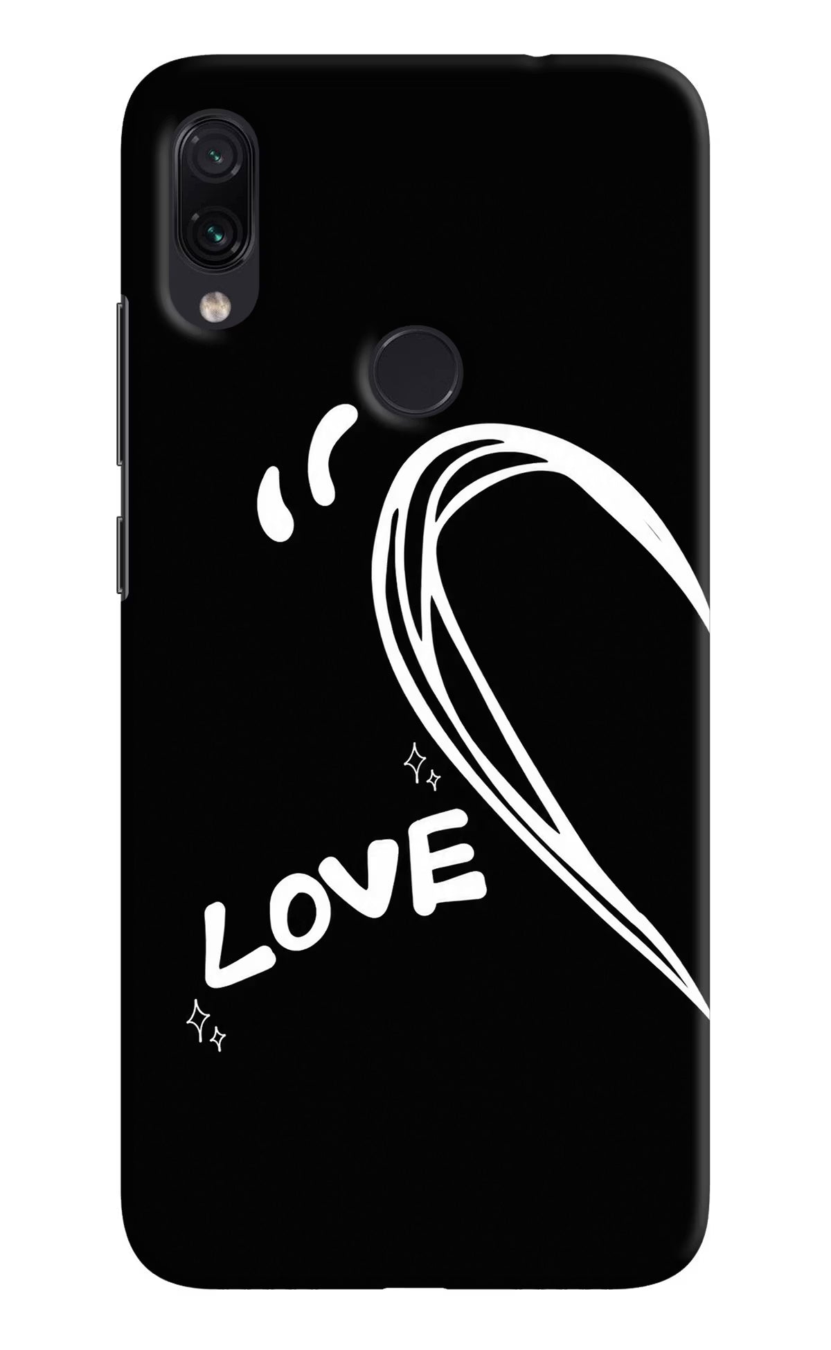 Love Line Redmi Note 7S Back Cover - Love Line Redmi Note 7S Back Cover Love Line Redmi Note 7S Back Cover