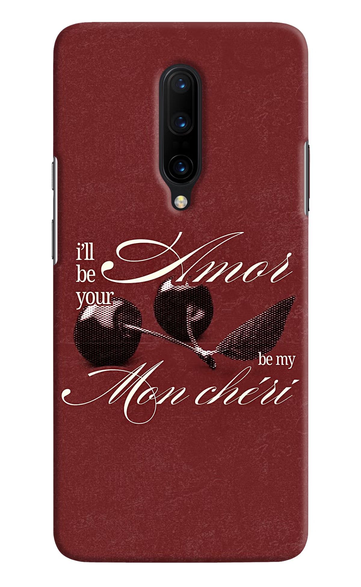 Velvet Cherry Oneplus 7 Pro Back Cover - Velvet Cherry Oneplus 7 Pro Back Cover Velvet Cherry Oneplus 7 Pro Back Cover