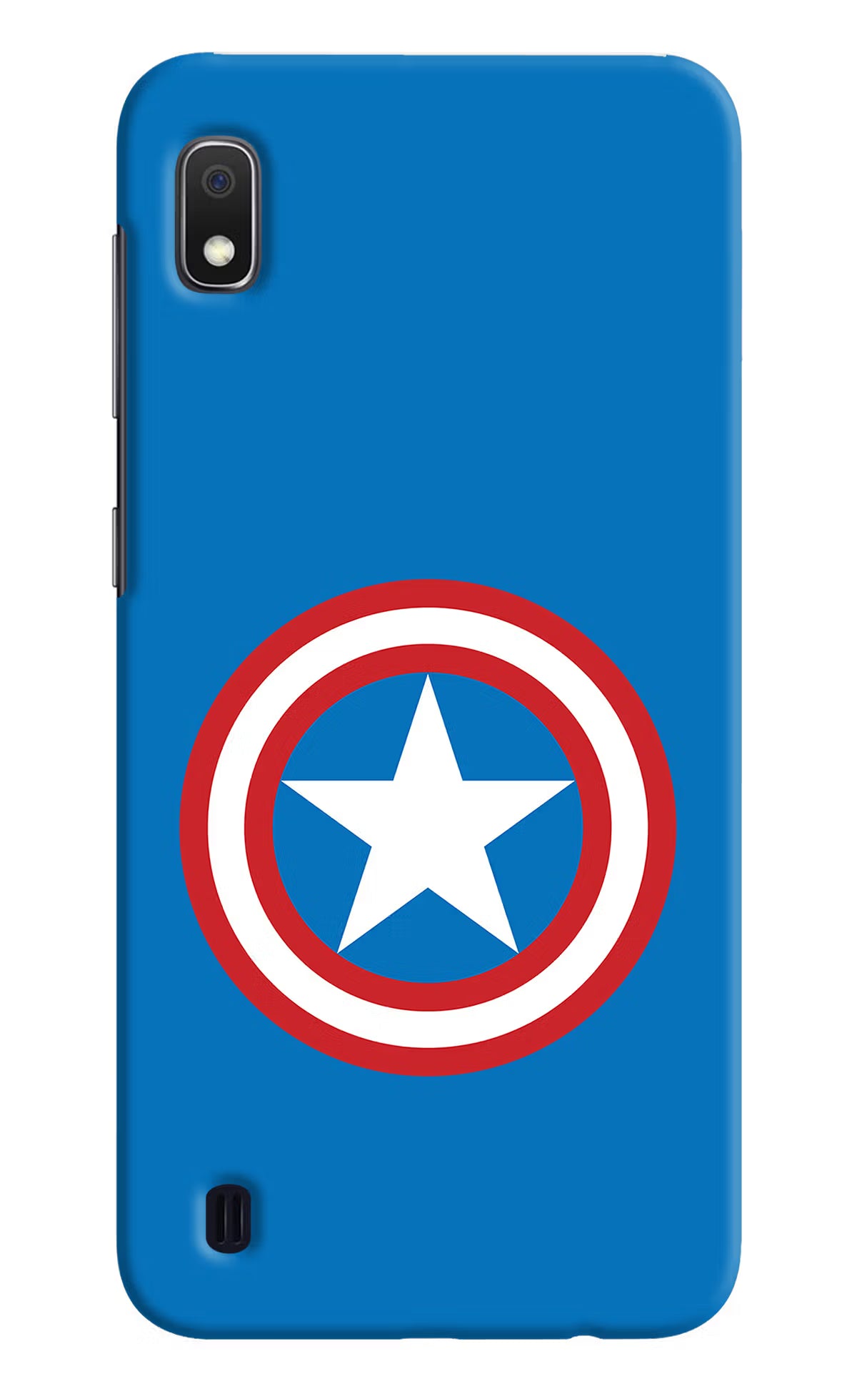 Captain America Logo Samsung A10 Back Cover - Captain America Logo Samsung A10 Hard Case Back Cover by Casekaro Captain America Logo Samsung A10 Hard Case Back Cover by Casekaro