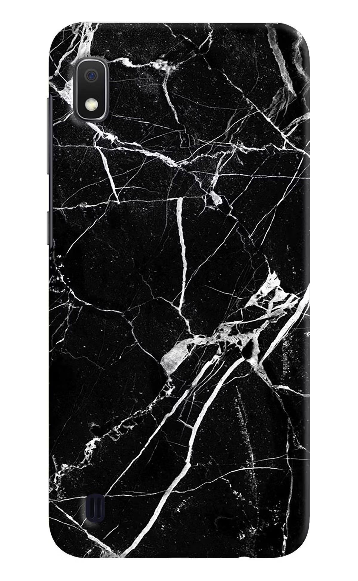 Black Marble Pattern Samsung A10 Hard Case Back Cover by Casekaro