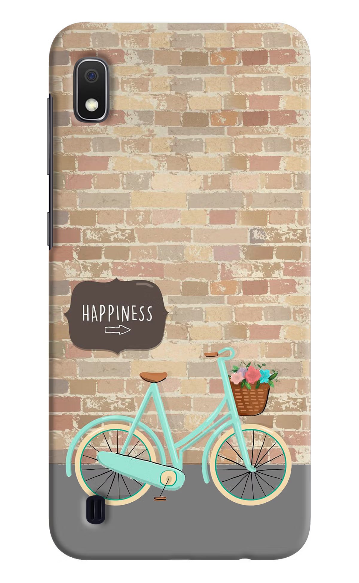Happiness Artwork Samsung A10 Hard Case Back Cover by Casekaro