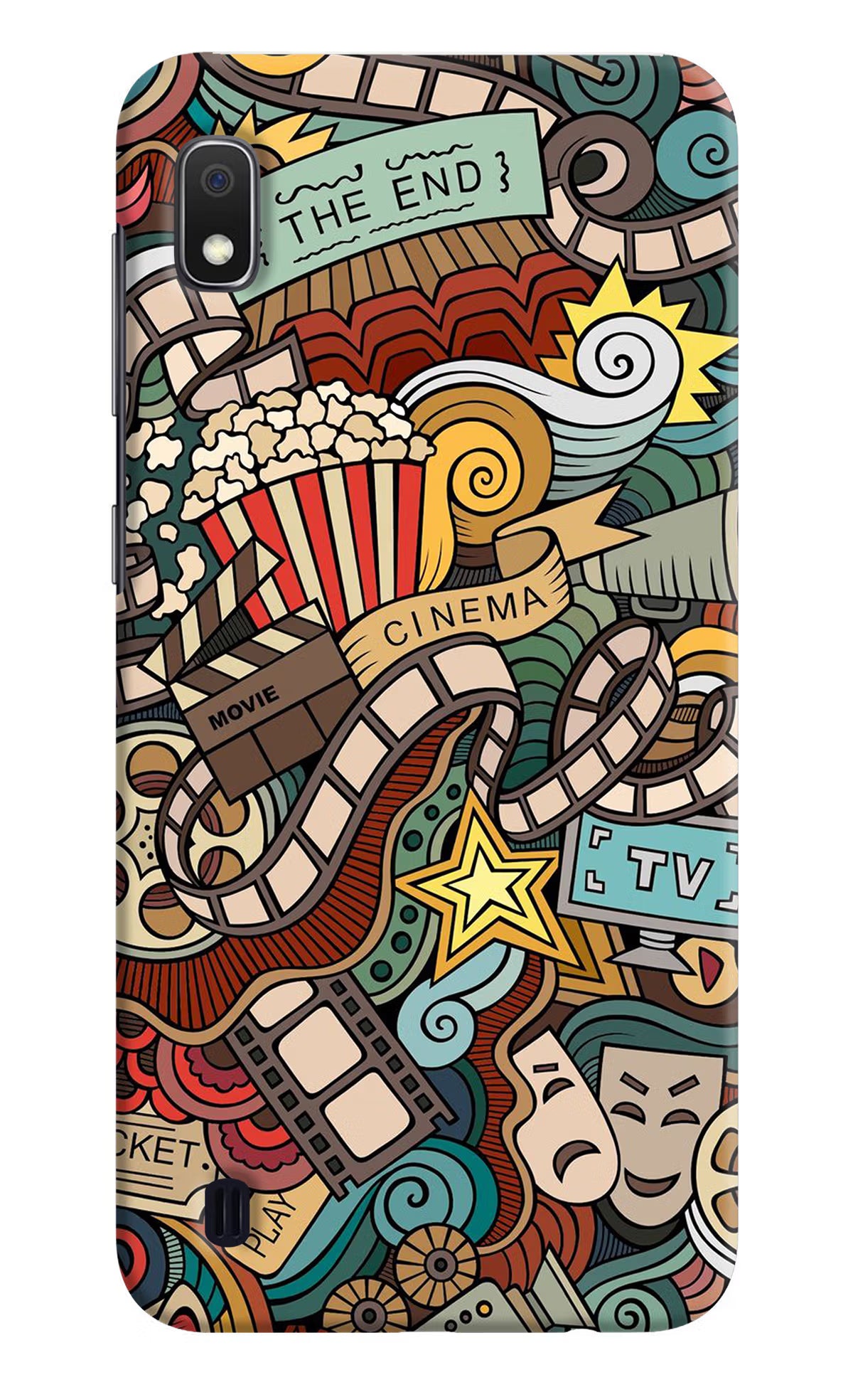 Cinema Abstract Samsung A10 Hard Case Back Cover by Casekaro