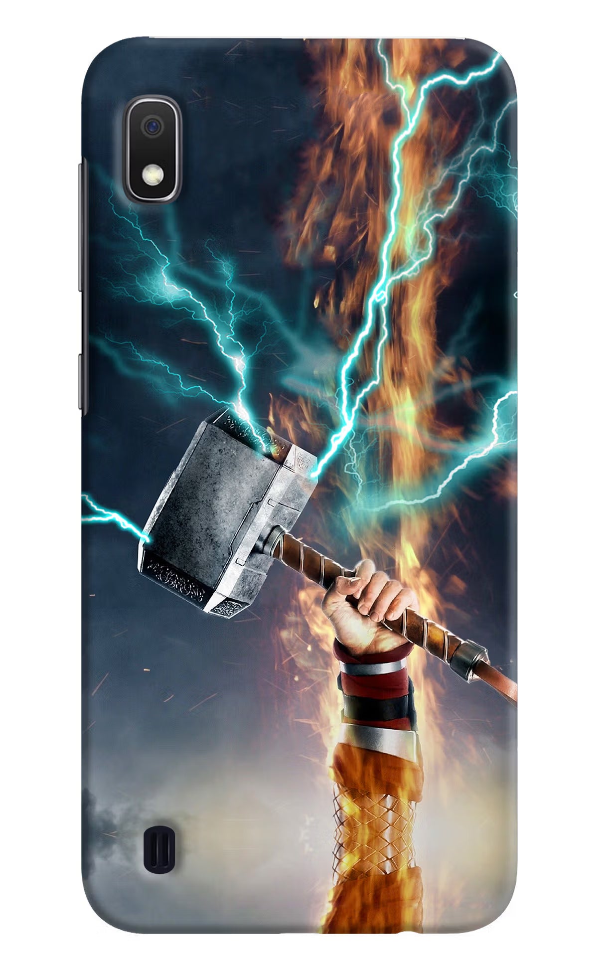 Thor Hammer Mjolnir Samsung A10 Hard Case Back Cover by Casekaro