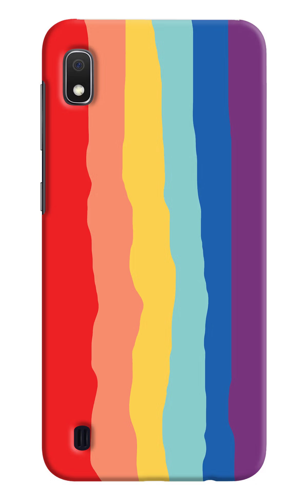 Rainbow Samsung A10 Hard Case Back Cover by Casekaro