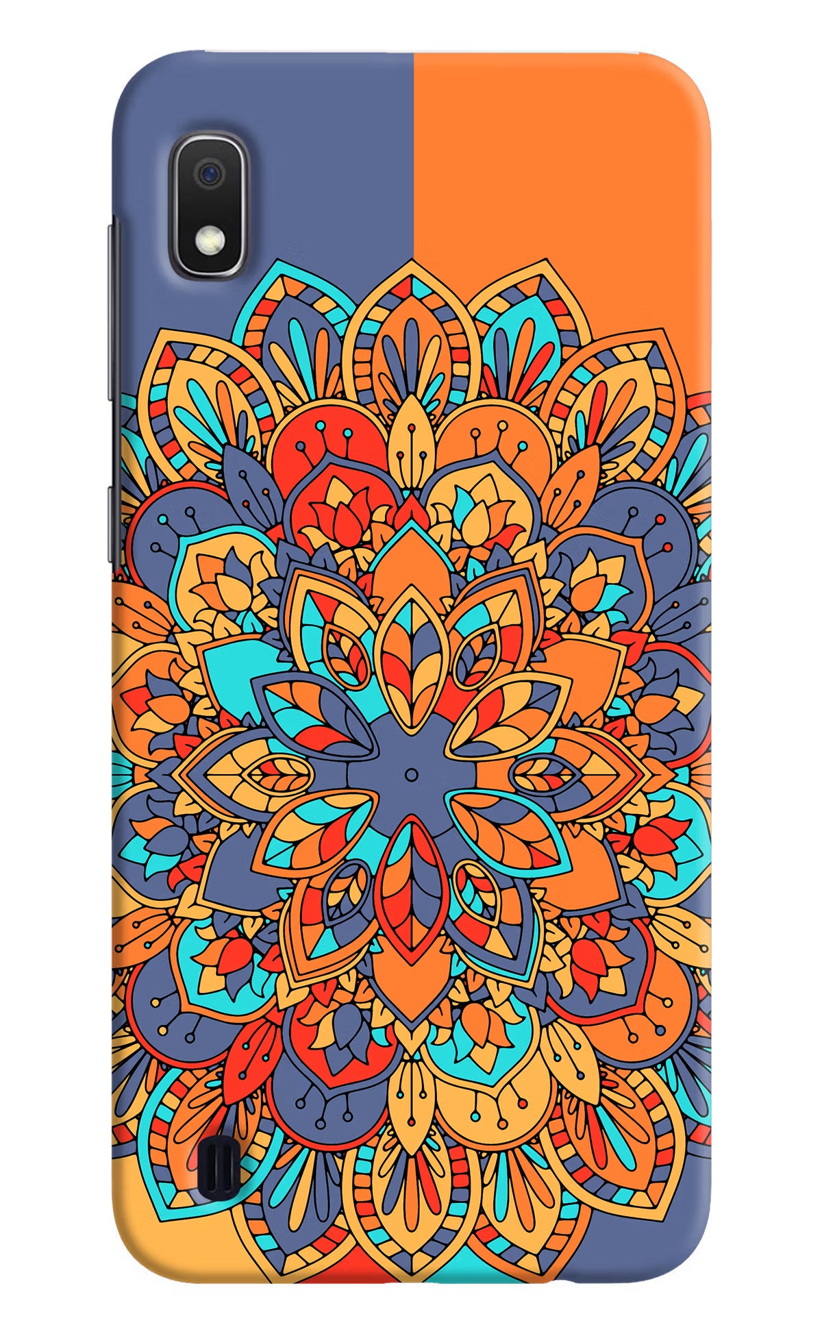 Color Mandala Samsung A10 Hard Case Back Cover by Casekaro
