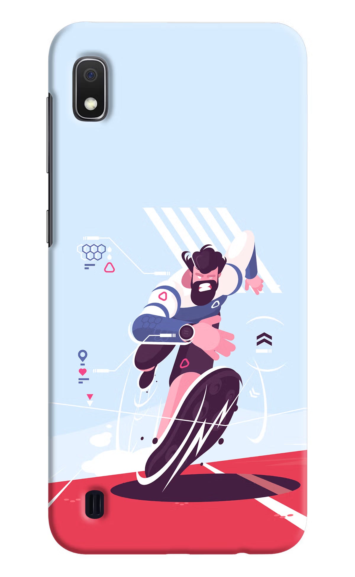 Run Pro Samsung A10 Hard Case Back Cover by Casekaro