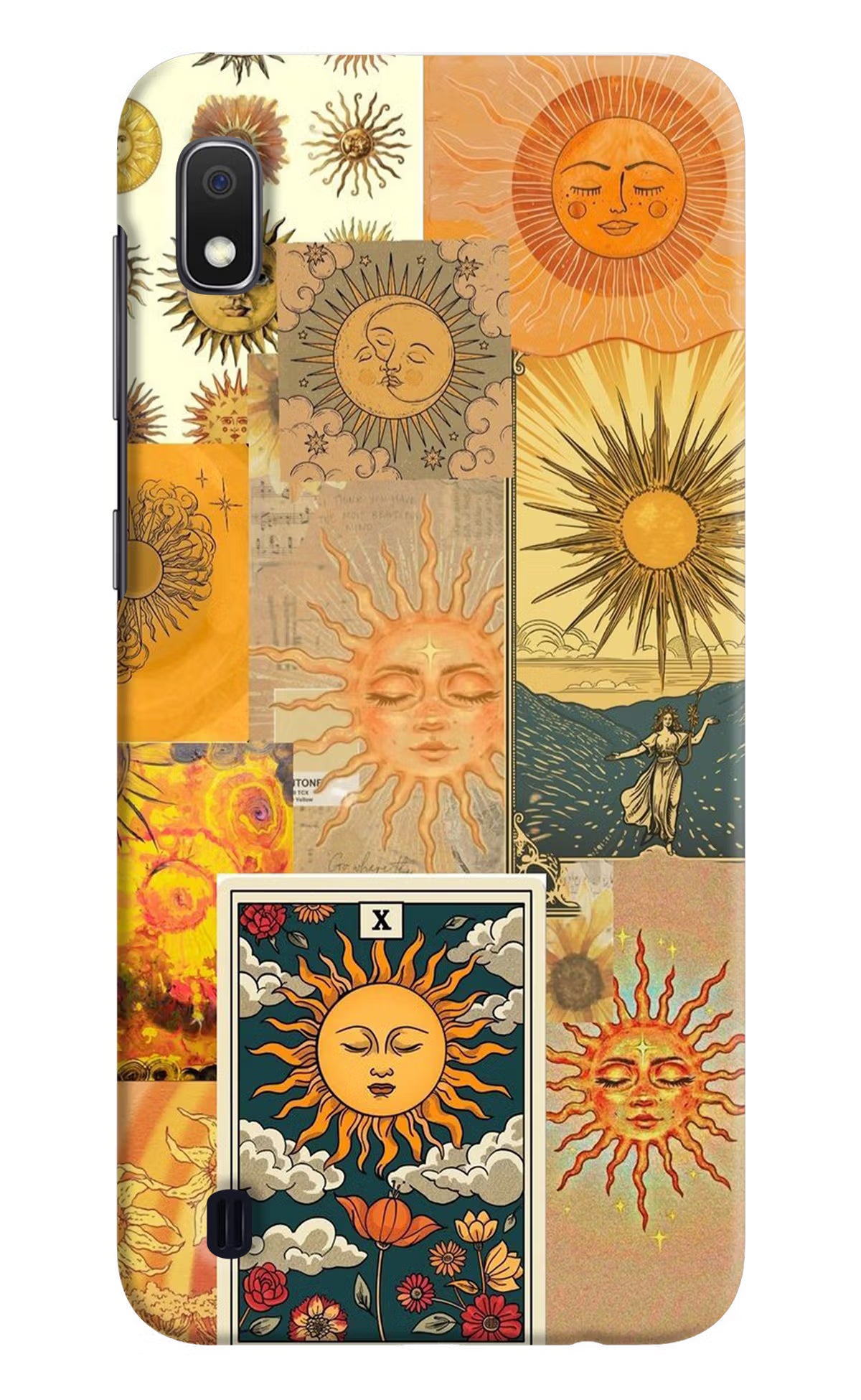 Sun Samsung A10 Back Cover - Sun Samsung A10 Hard Case Back Cover by Casekaro Sun Samsung A10 Hard Case Back Cover by Casekaro