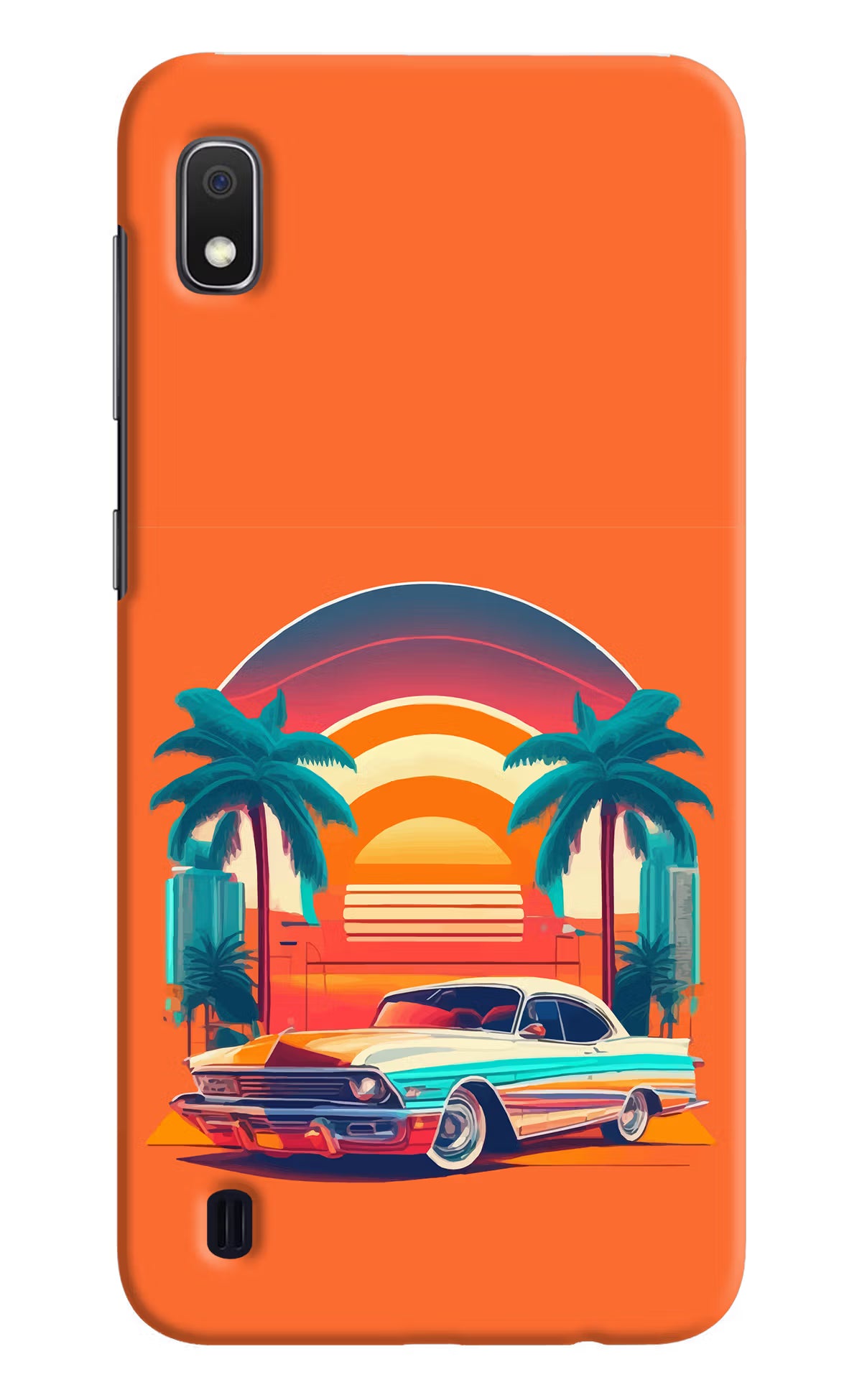 Palm Drive 80s Samsung A10 Hard Case Back Cover by Casekaro