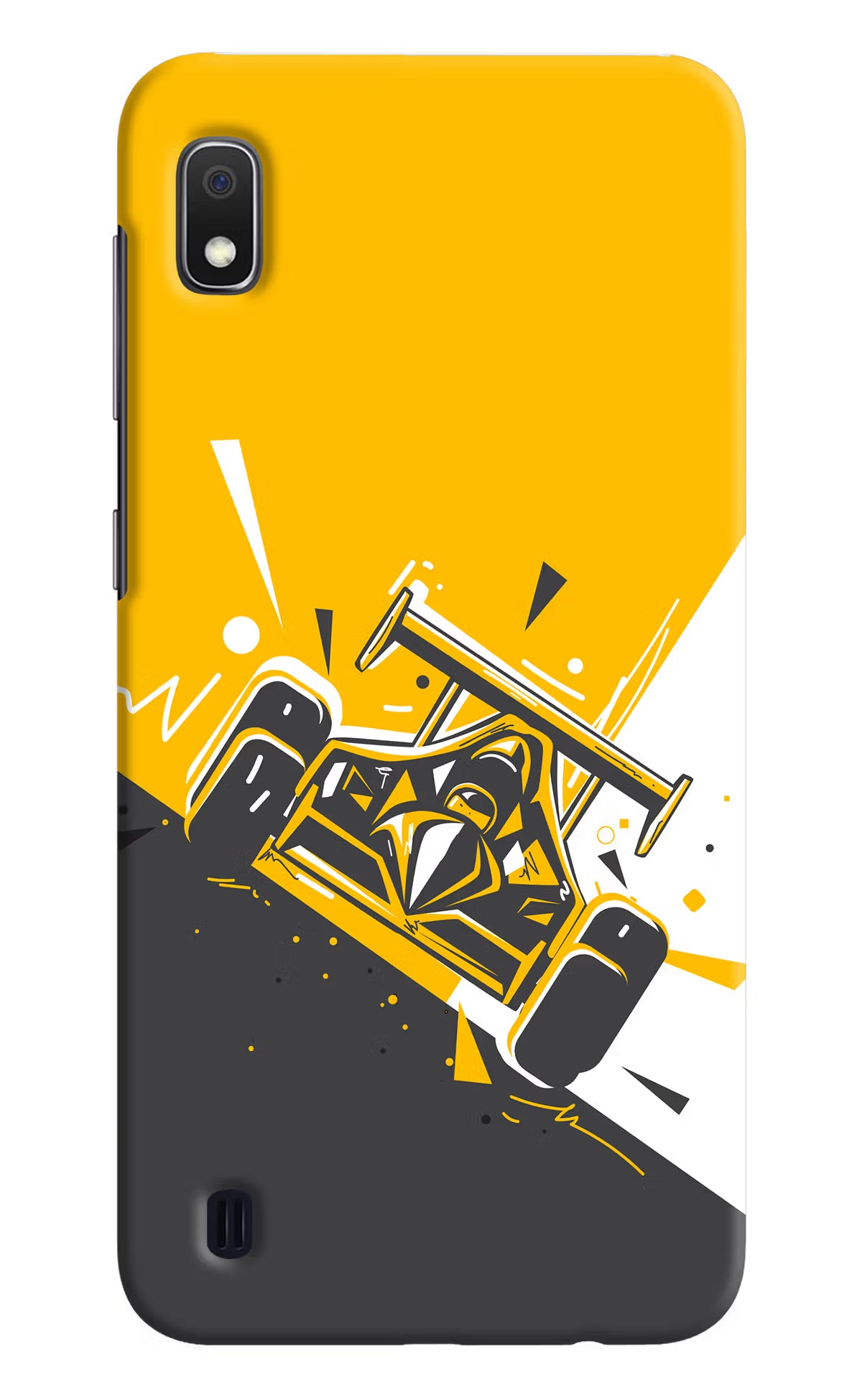 Track King Samsung A10 Hard Case Back Cover by Casekaro