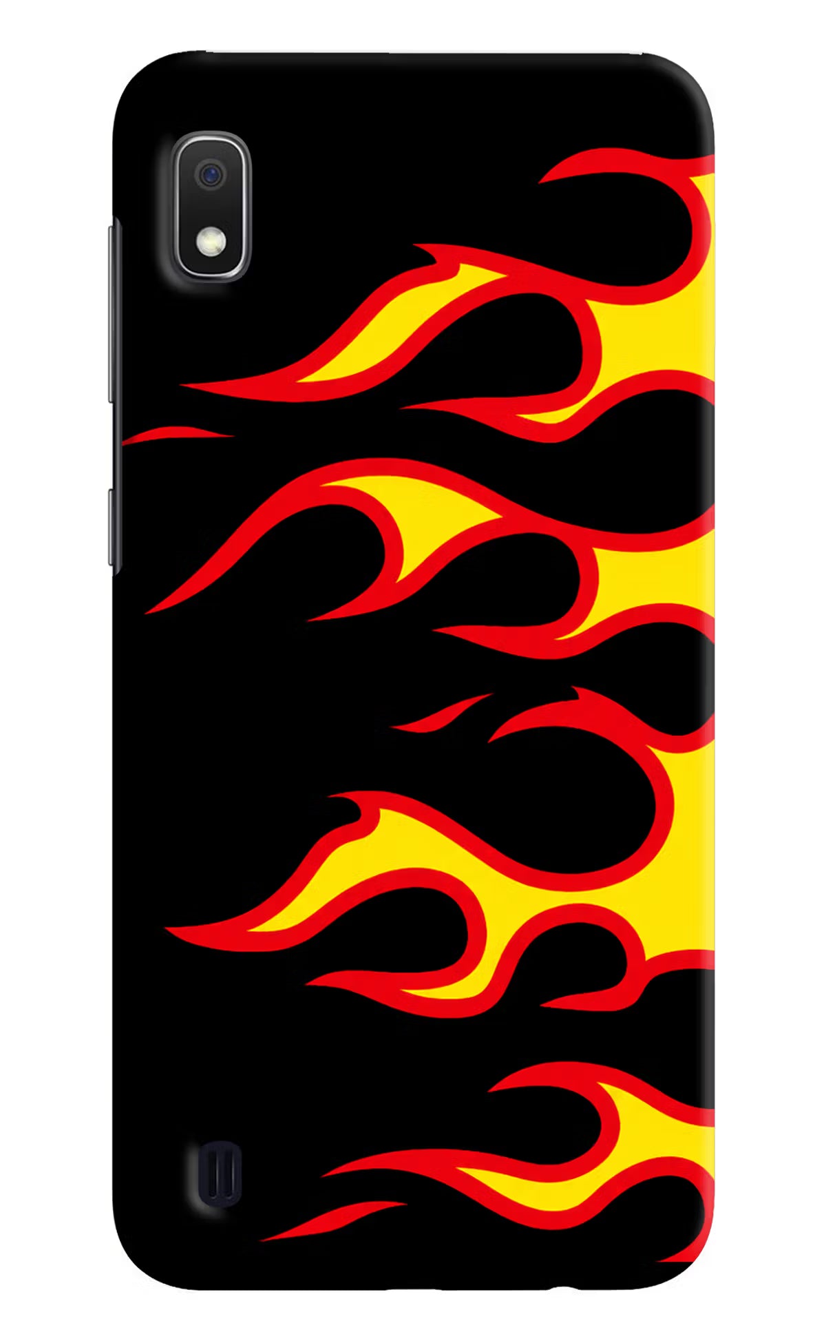 Side Sweep Flames Samsung A10 Back Cover - Side Sweep Flames Samsung A10 Hard Case Back Cover by Casekaro Side Sweep Flames Samsung A10 Hard Case Back Cover by Casekaro