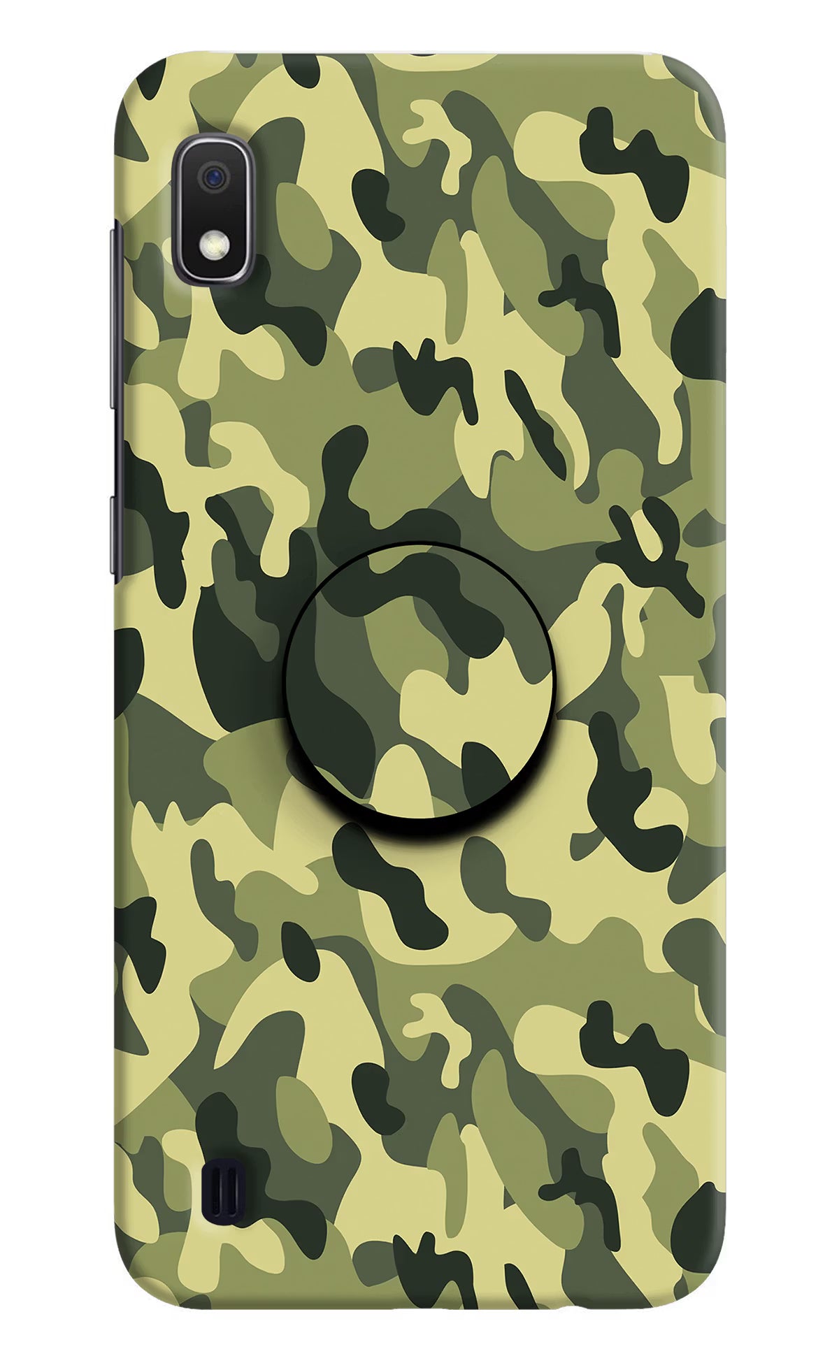 Camouflage Samsung A10 Pop Case by Casekaro