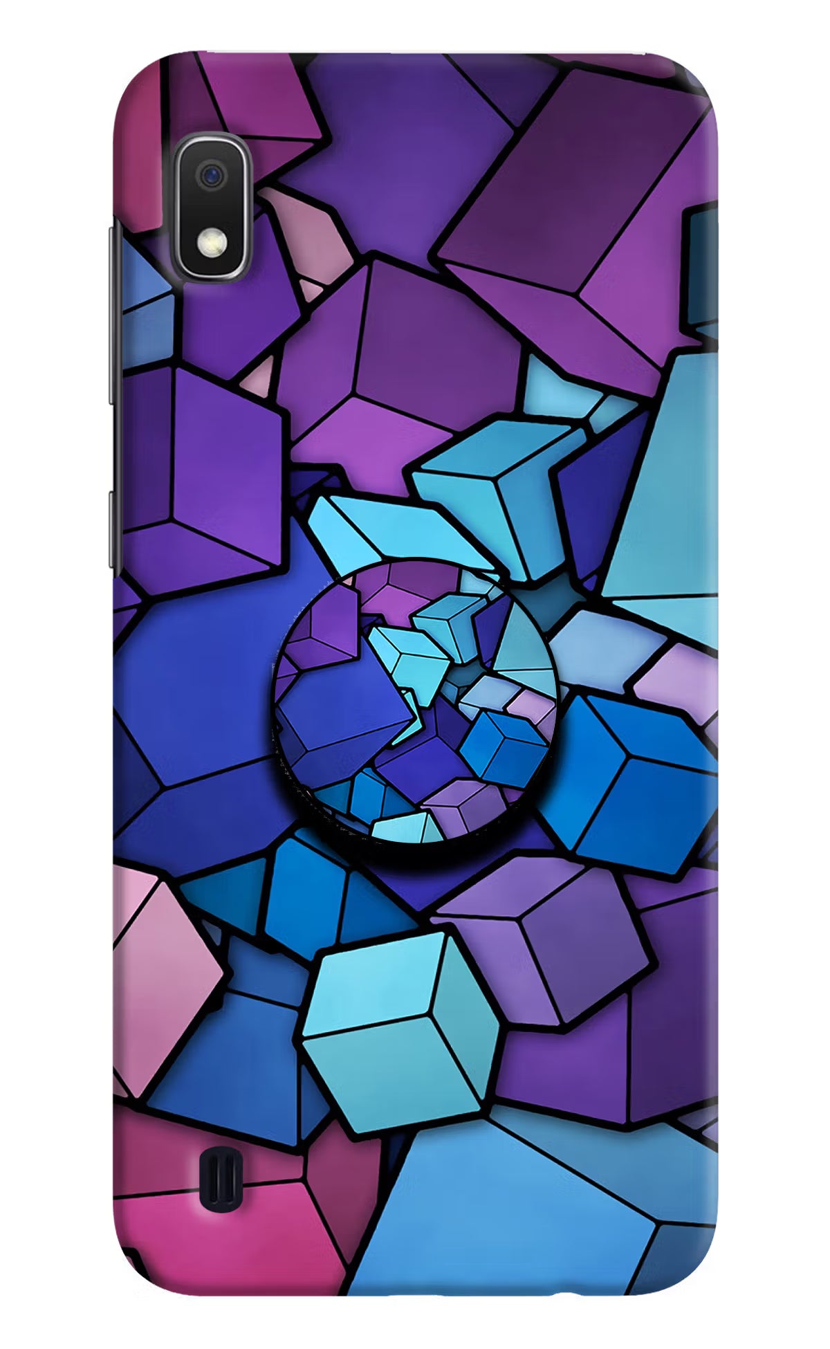 Cubic Abstract Samsung A10 Pop Case by Casekaro