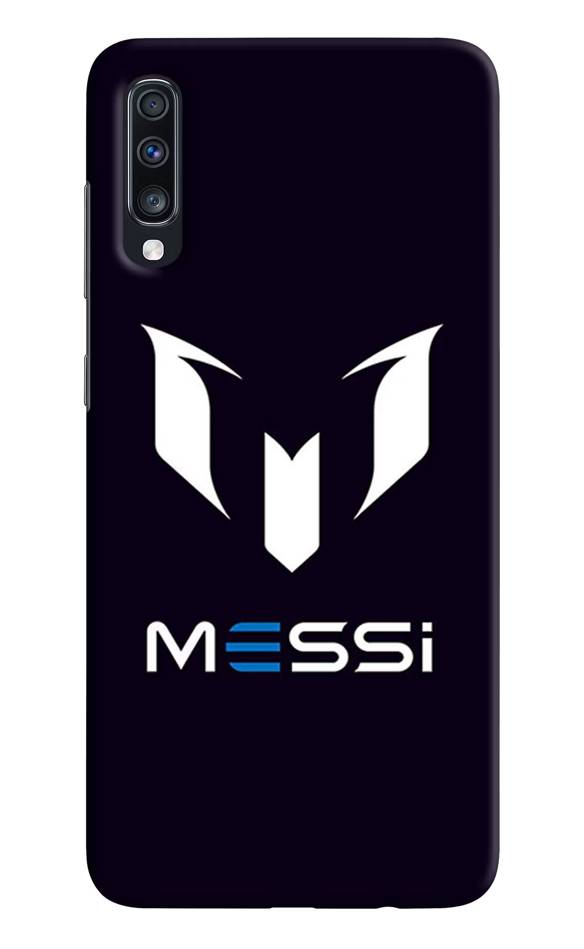 Messi Logo Samsung A70 Back Cover - Messi Logo Samsung A70 Hard Case Back Cover by Casekaro Messi Logo Samsung A70 Hard Case Back Cover by Casekaro