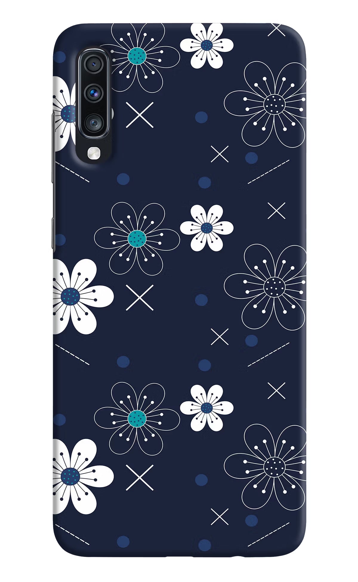 Flowers Samsung A70 Back Cover - Flowers Samsung A70 Hard Case Back Cover by Casekaro Flowers Samsung A70 Hard Case Back Cover by Casekaro