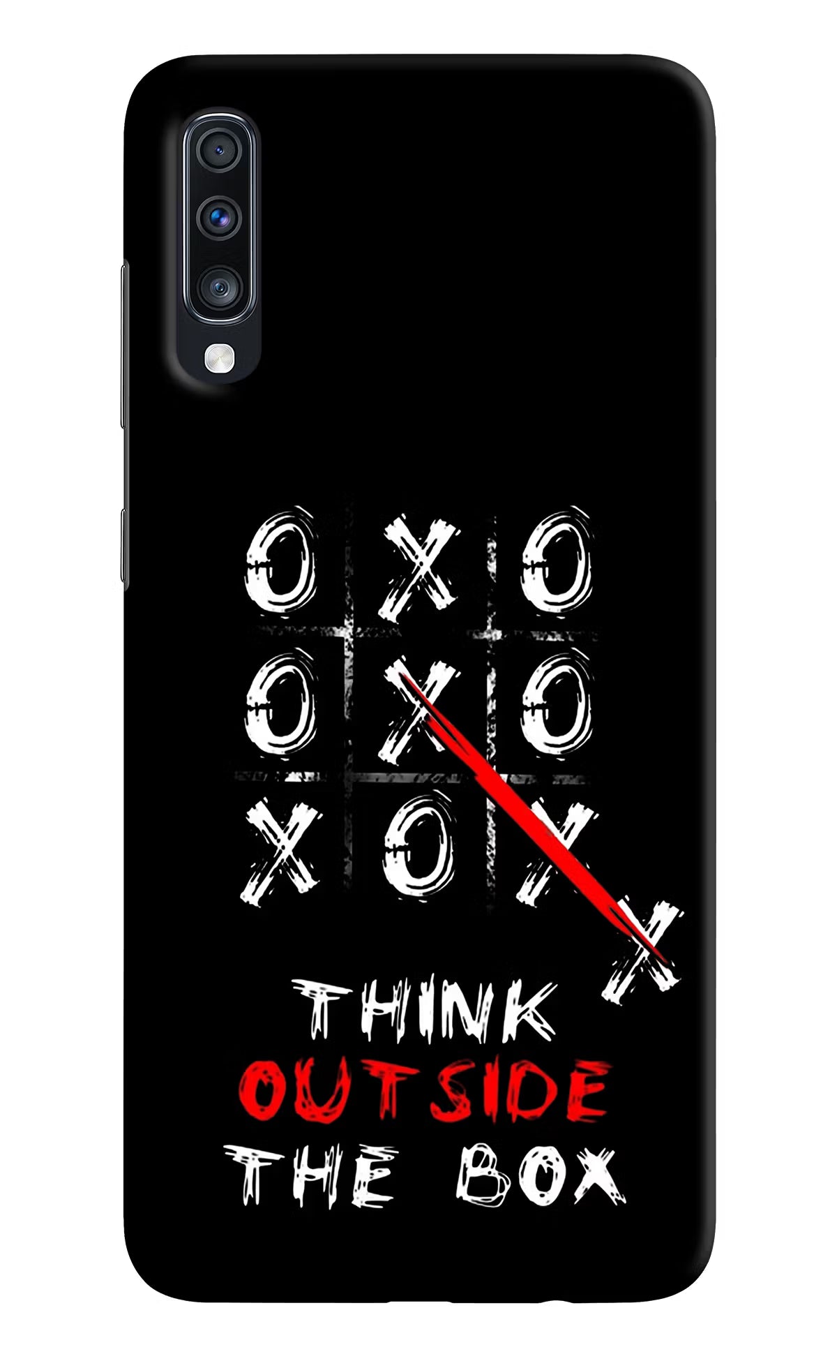 Think out of the BOX Samsung A70 Back Cover - Think out of the BOX Samsung A70 Hard Case Back Cover by Casekaro Think out of the BOX Samsung A70 Hard Case Back Cover by Casekaro