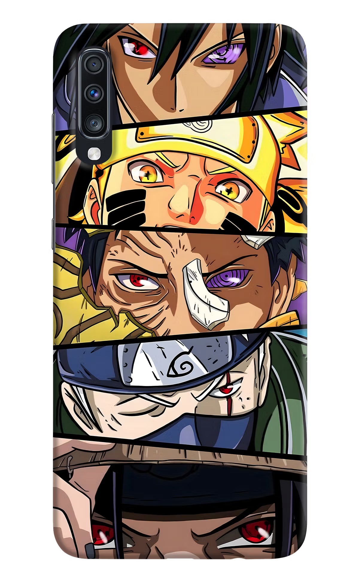 Naruto Character Samsung A70 Back Cover - Naruto Character Samsung A70 Hard Case Back Cover by Casekaro Naruto Character Samsung A70 Hard Case Back Cover by Casekaro
