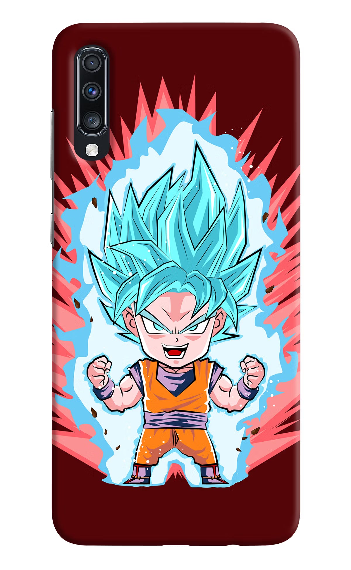 Goku Little Samsung A70 Back Cover - Goku Little Samsung A70 Hard Case Back Cover by Casekaro Goku Little Samsung A70 Hard Case Back Cover by Casekaro